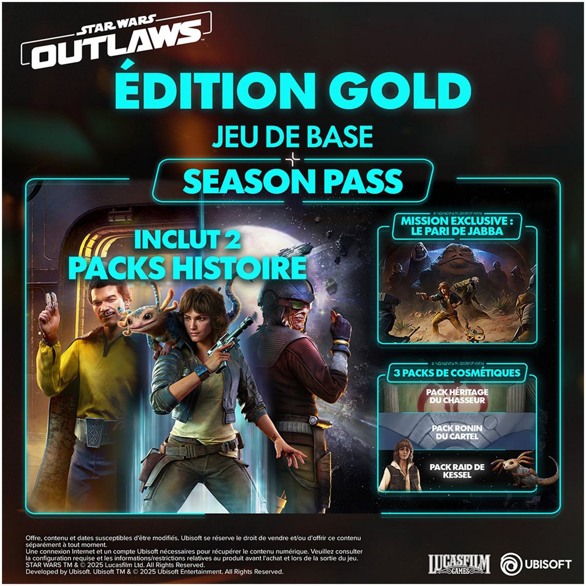 Star Wars Outlaws - Édition Gold Nintendo Switch 2
