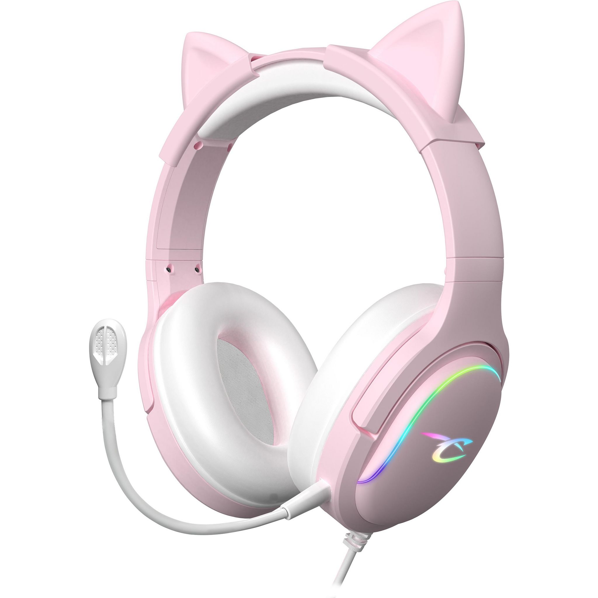 Voir la diapositive 5 : SUBSONIC Casque audio gaming LED Spectra Rose