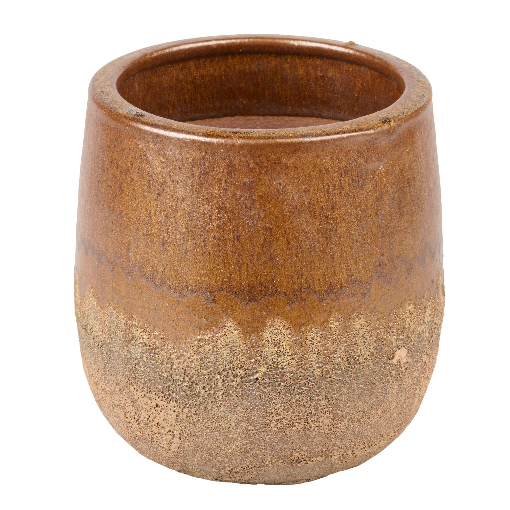 GARDENSTAR Pot bimatière d20h21 cm ocre