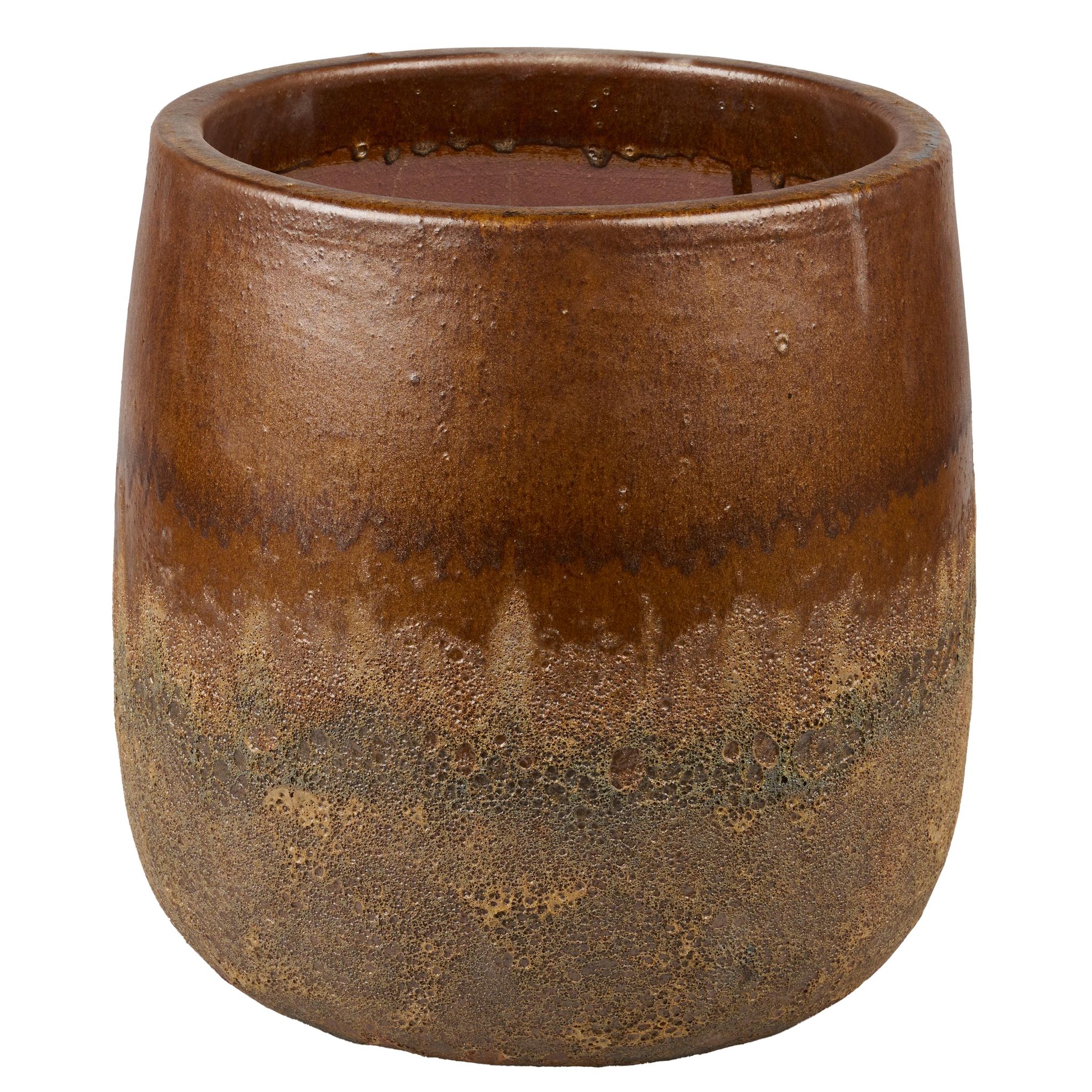 GARDENSTAR Pot bimatière d35h39 cm ocre