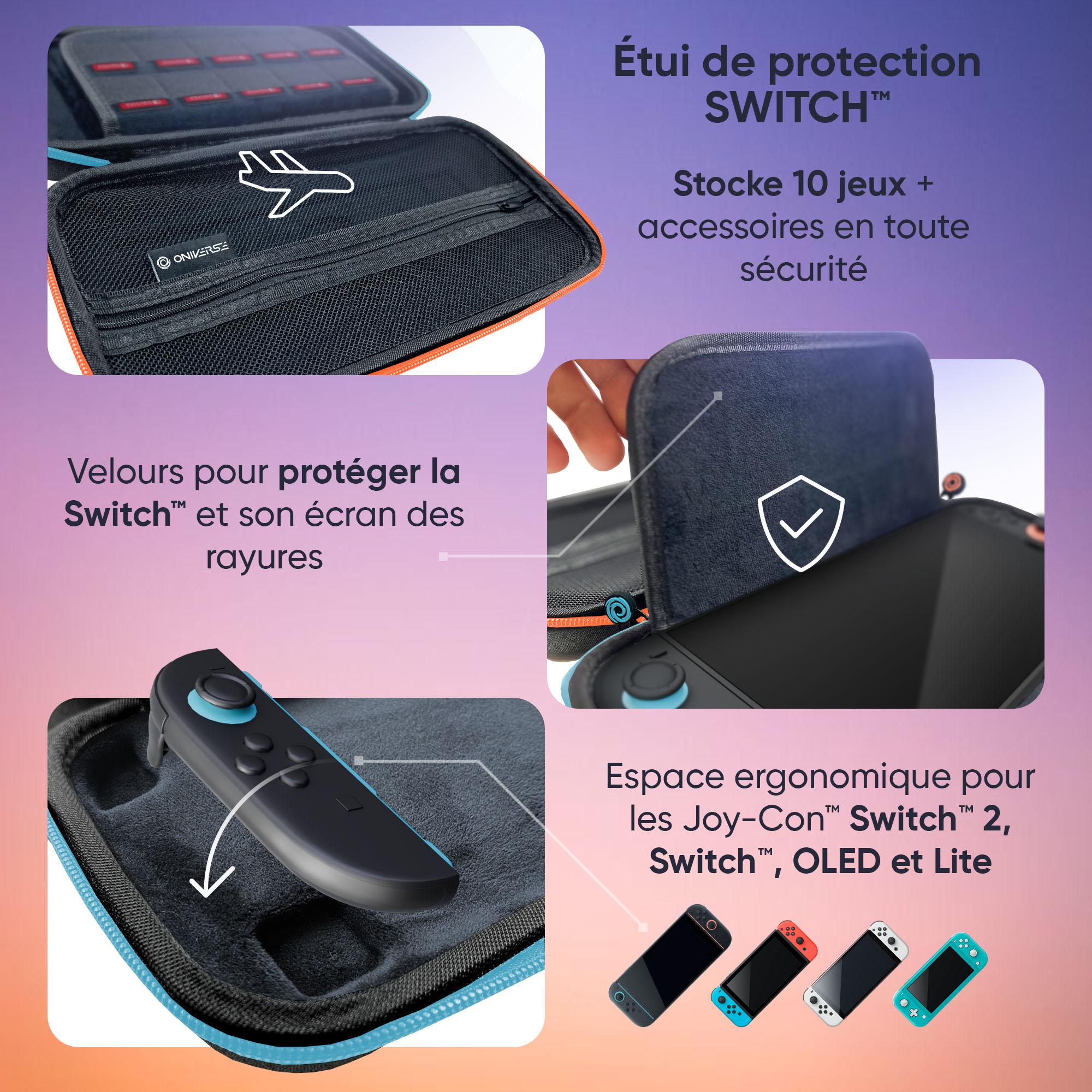 Voir la diapositive 6 : ONIVERSE Sacoche de Transport Orange Nintendo Switch 2