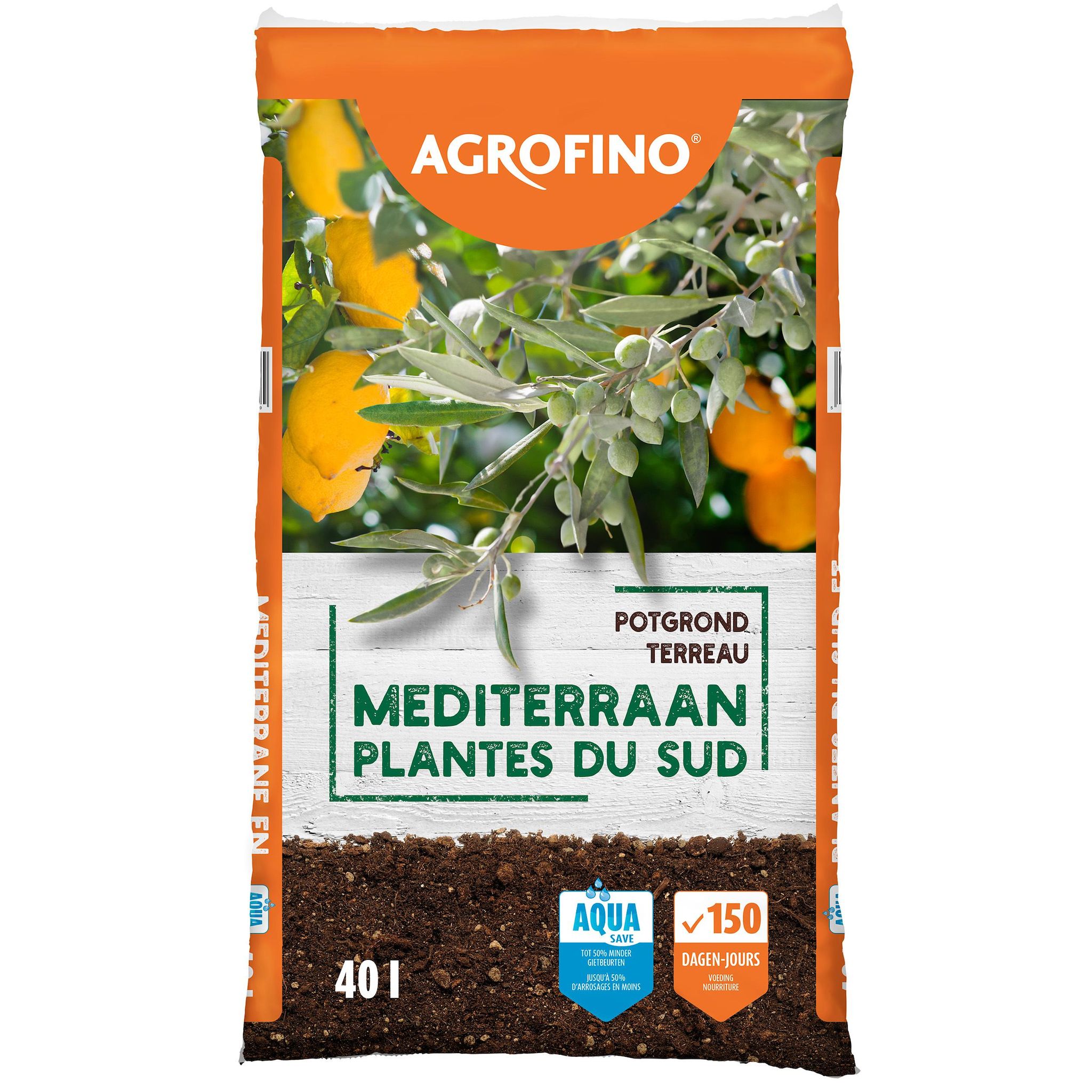 AGROFINO Terreau plantes méditerranéennes 40l