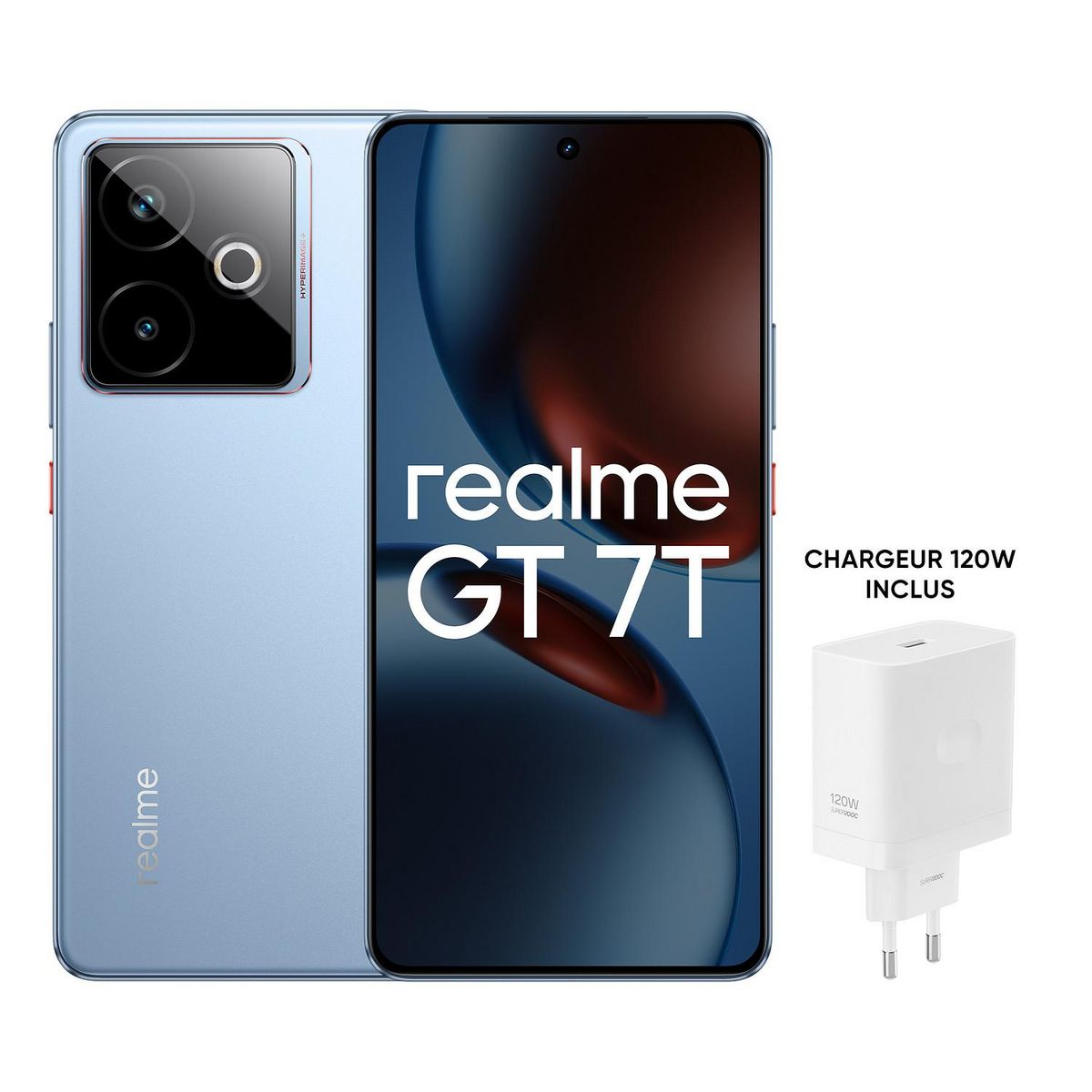 REALME Pack GT7T + Chargeur 120W - Bleu