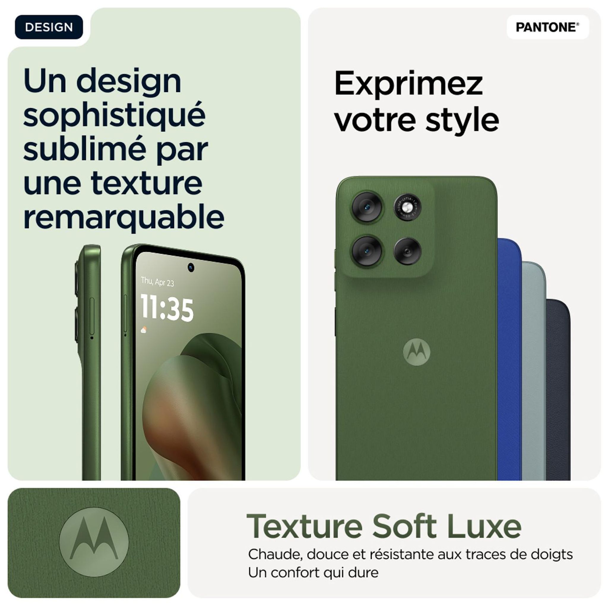 Voir la diapositive 5 : MOTOROLA G56 256Go - Vert
