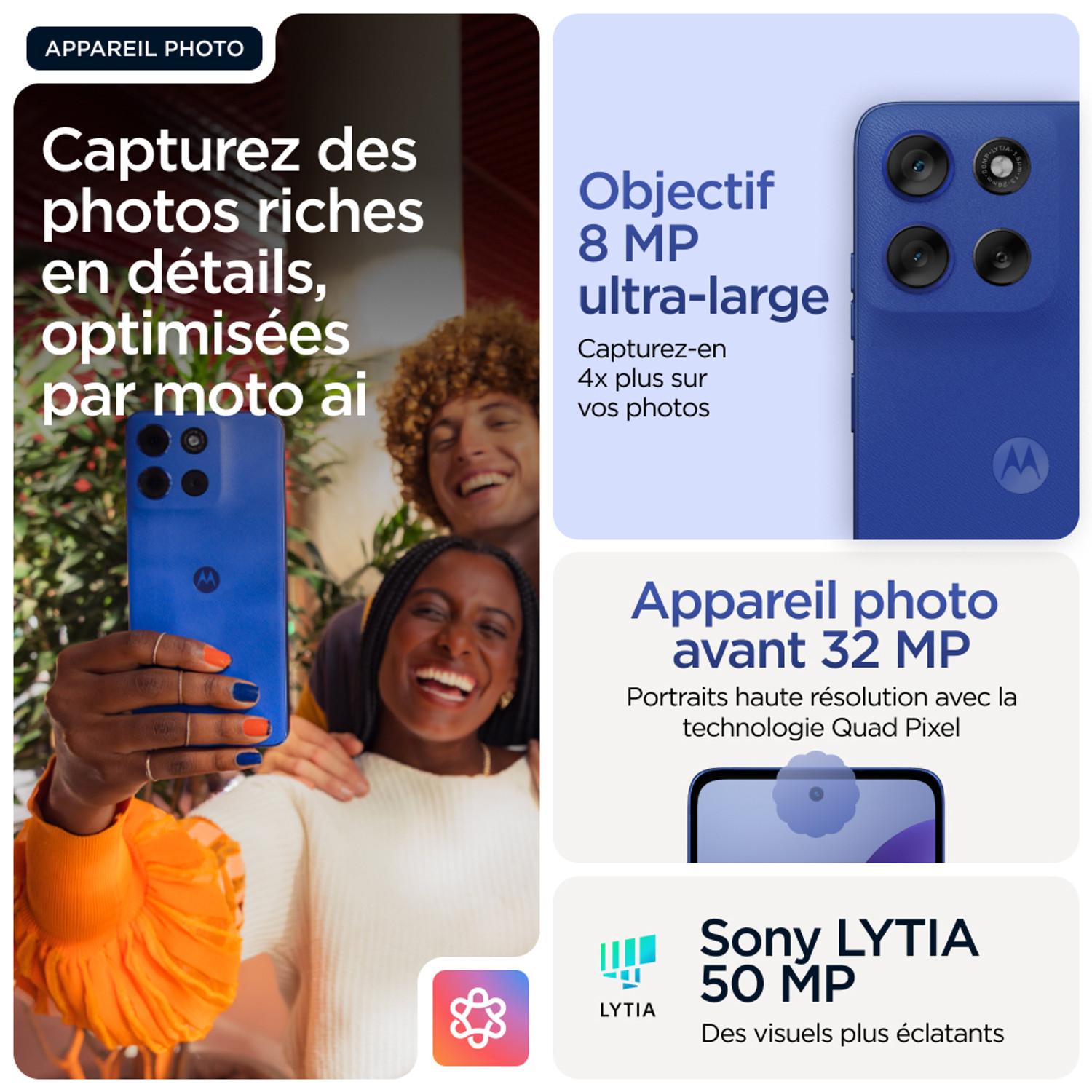 Voir la diapositive 5 : MOTOROLA G56 256Go - Bleu