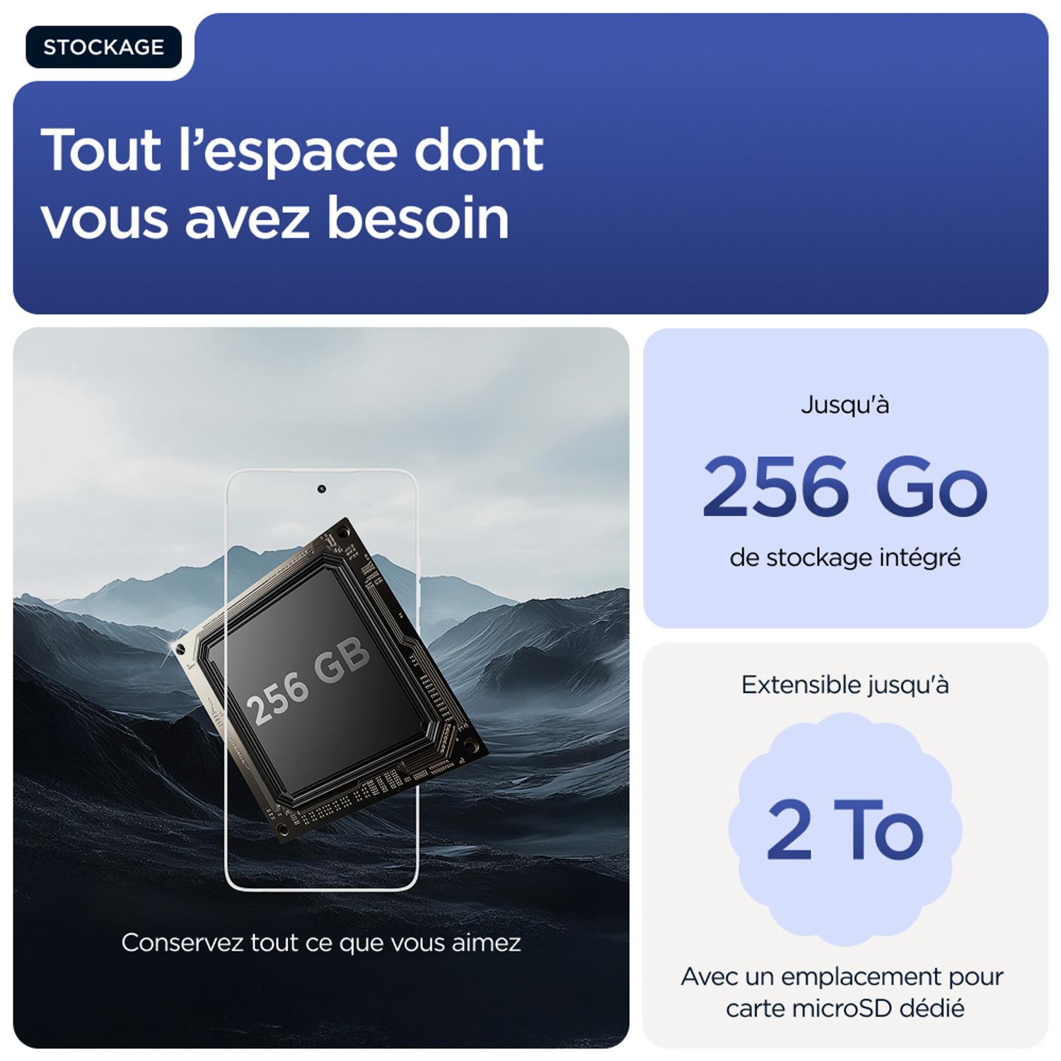 Voir la diapositive 9 : MOTOROLA G56 256Go - Bleu