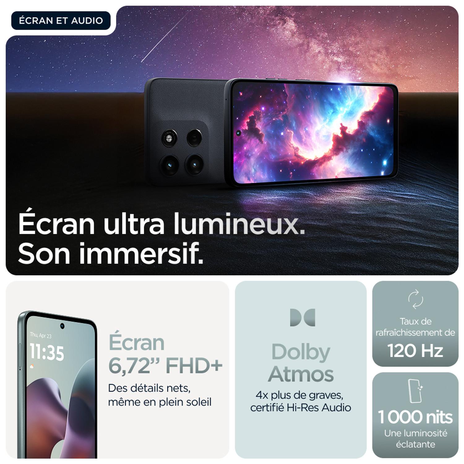 Voir la diapositive 4 : MOTOROLA G56 256Go - Gris