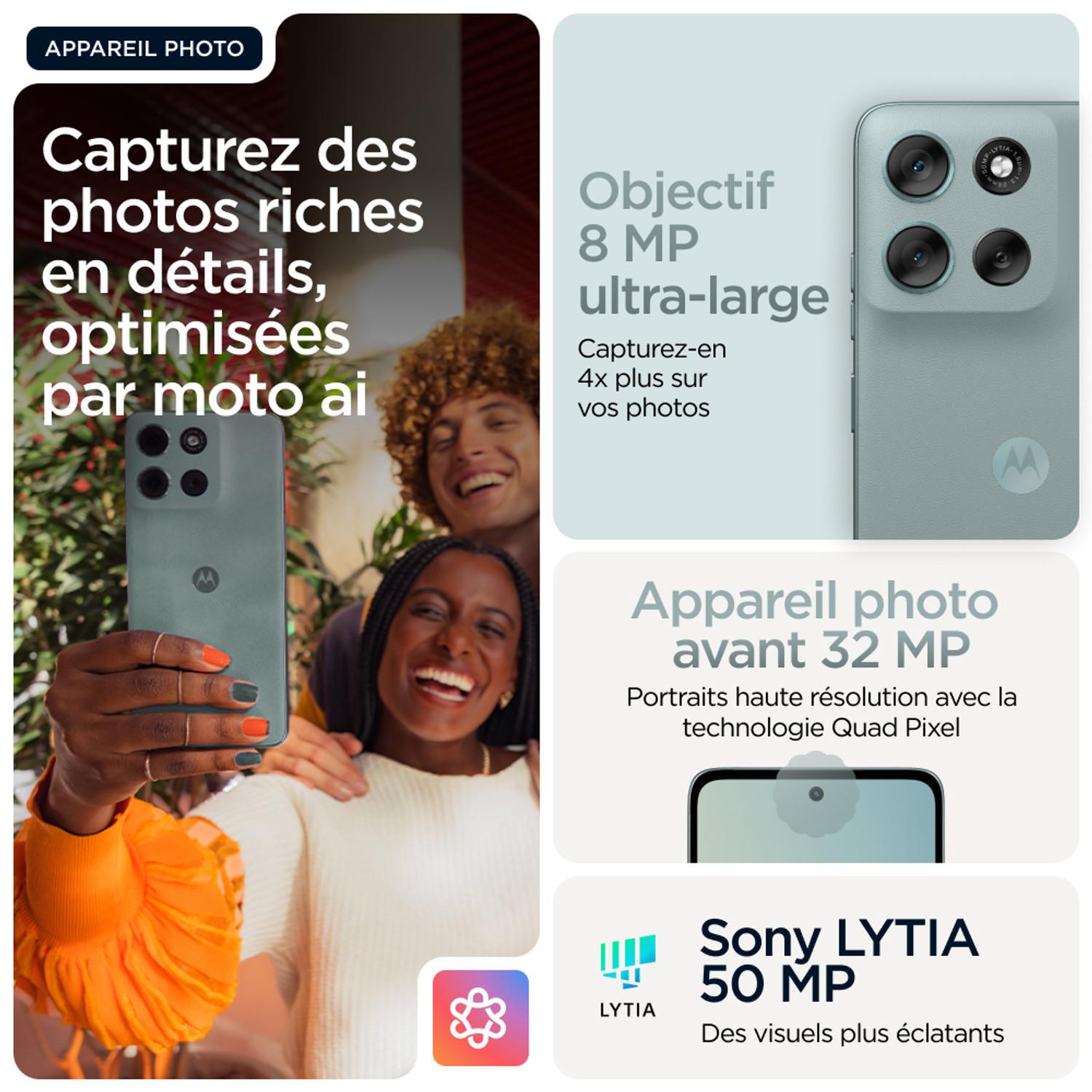 Voir la diapositive 5 : MOTOROLA G56 256Go - Gris