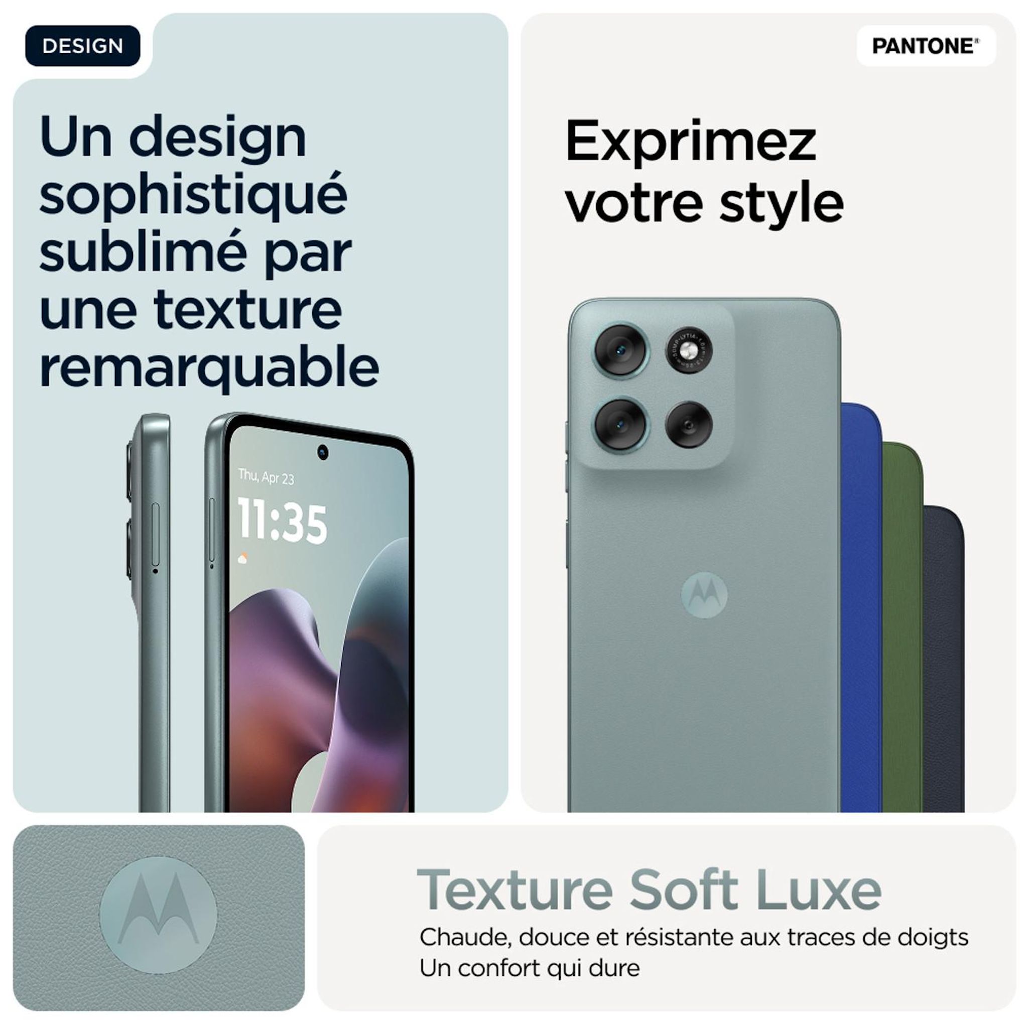 Voir la diapositive 5 : MOTOROLA G56 256Go - Gris