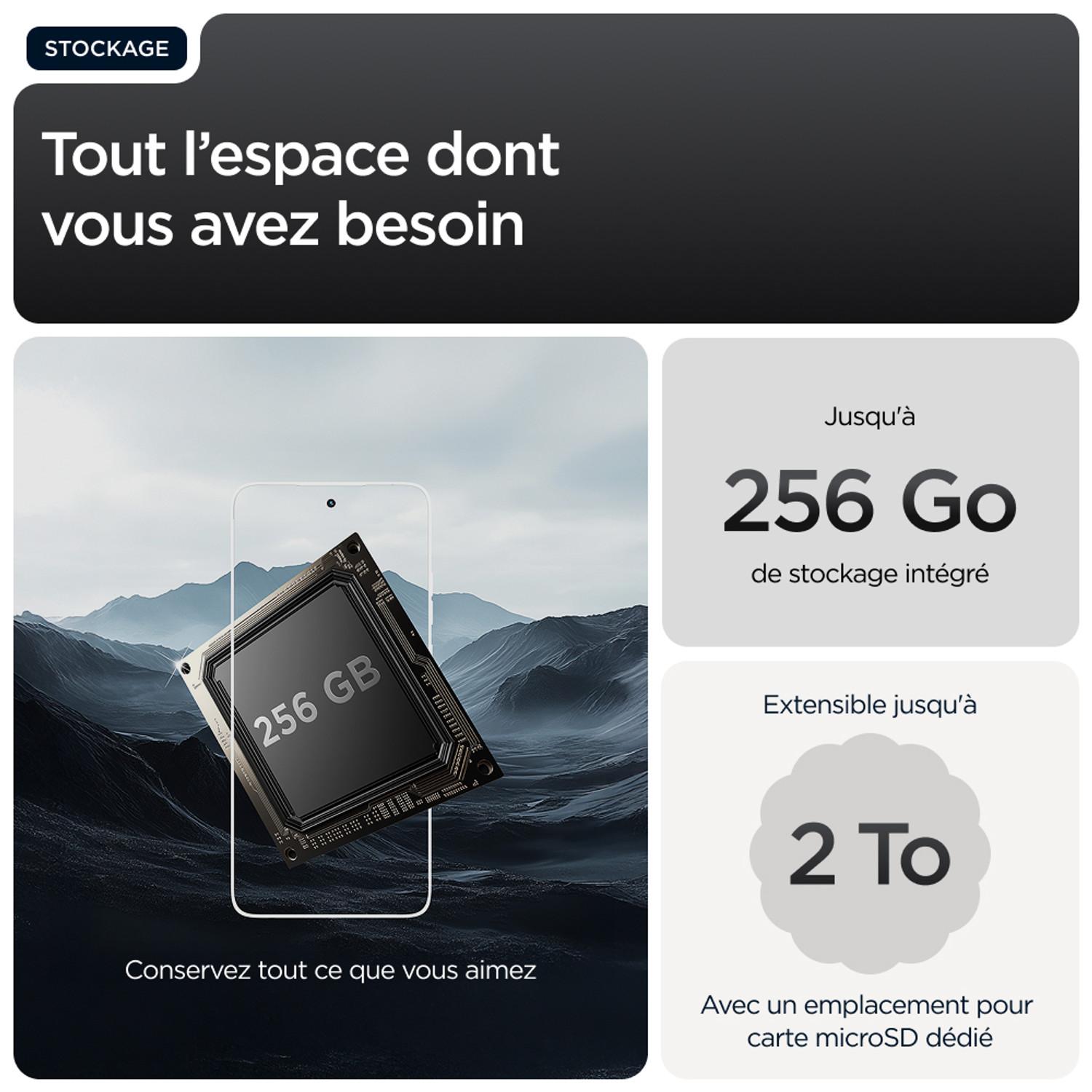 Voir la diapositive 9 : MOTOROLA G56 256Go - Noir