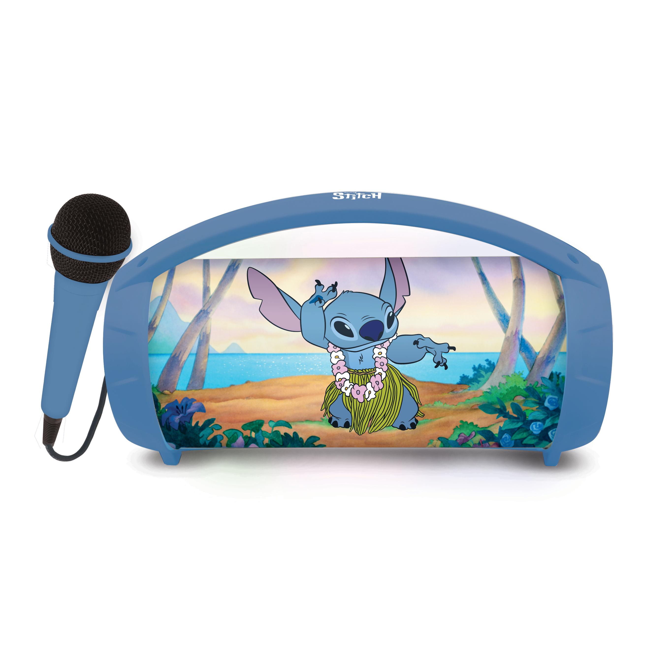Voir la diapositive 2 : LEXIBOOK Enceinte portable Karaoké Stitch BTP585