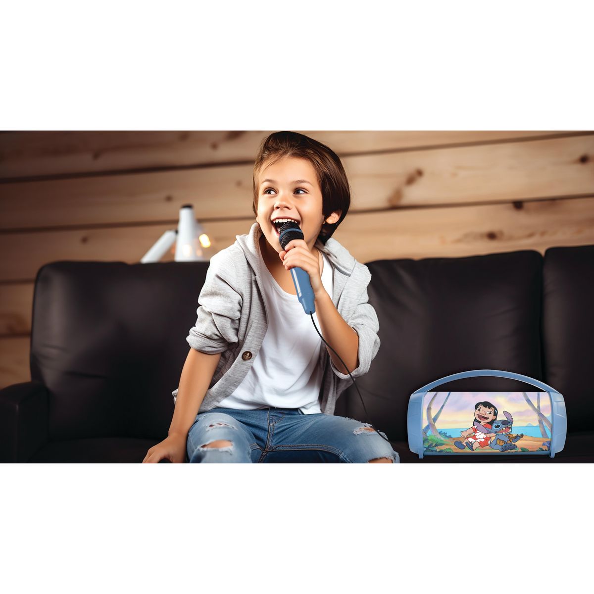 LEXIBOOK Enceinte portable Karaoké Stitch BTP585