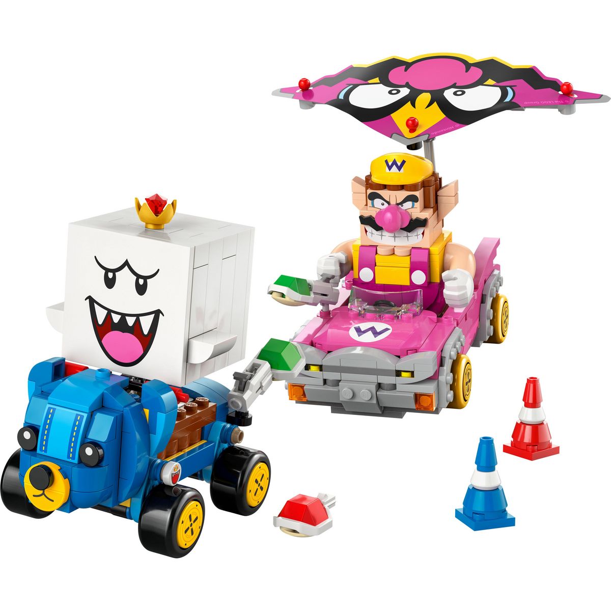 LEGO Super Mario 72038 - Mario Kart : Wario et Roi Boo