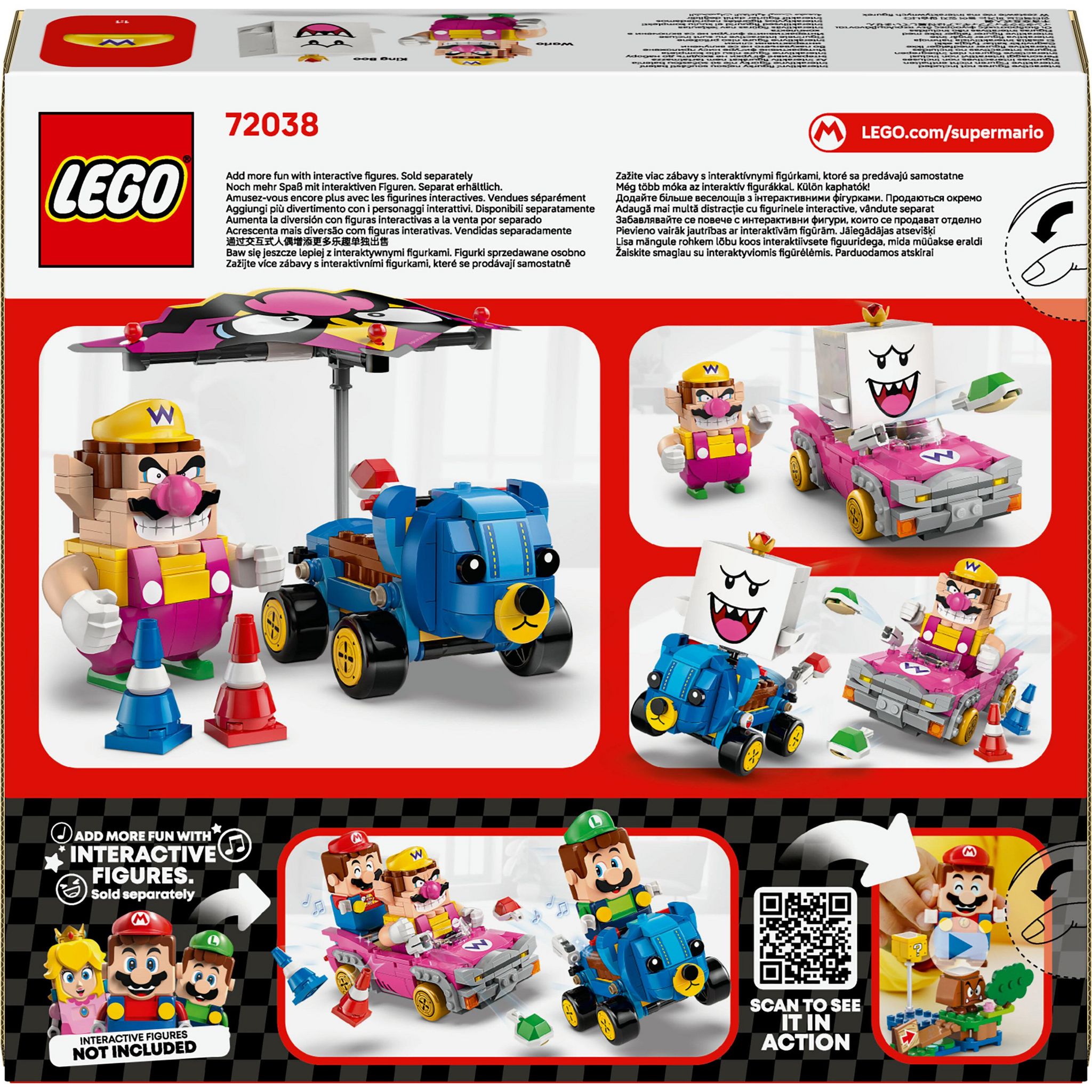 Voir la diapositive 3 : LEGO Super Mario 72038 - Mario Kart : Wario et Roi Boo