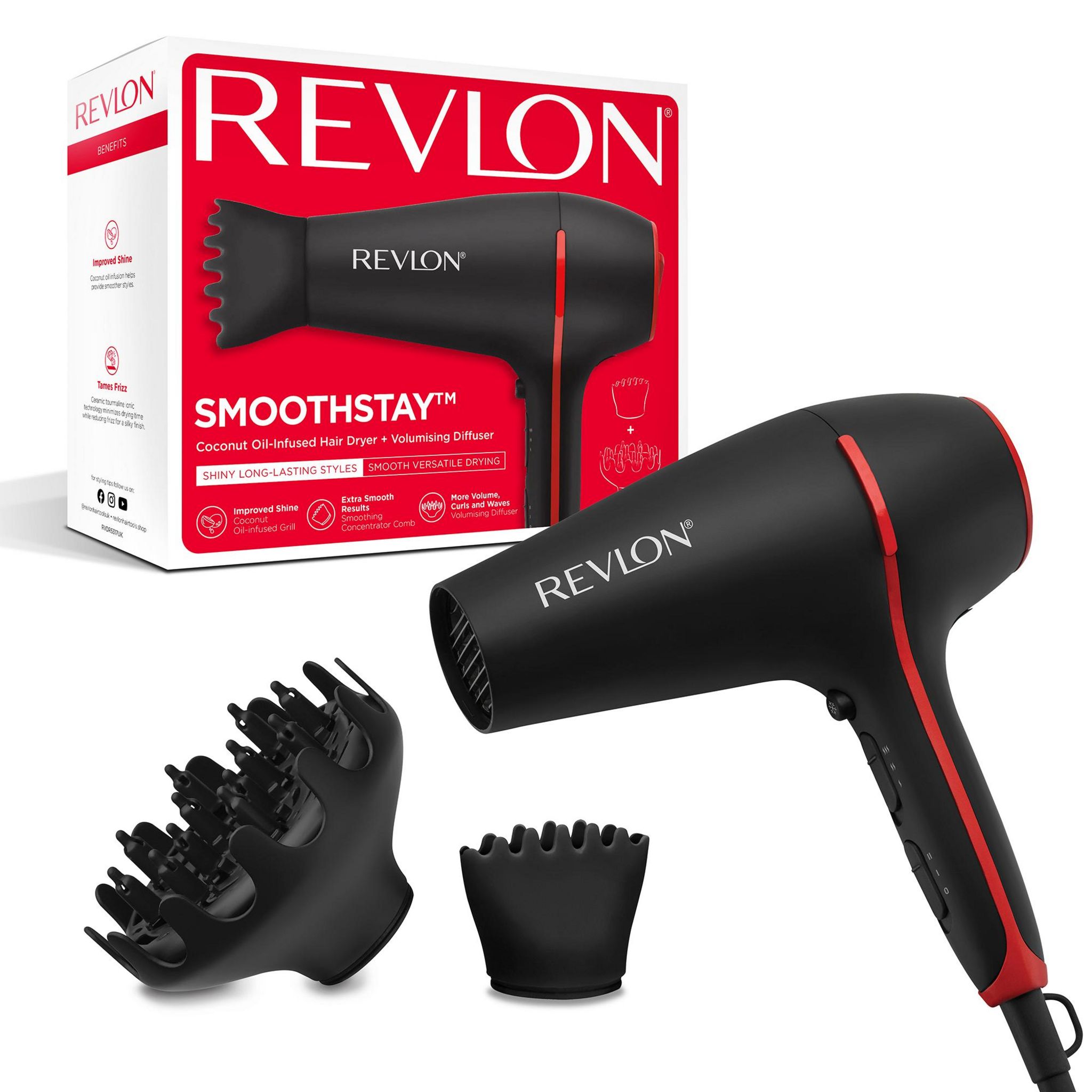Voir la diapositive 2 : REVLON Sèche cheveux RVDR5317E - Noir