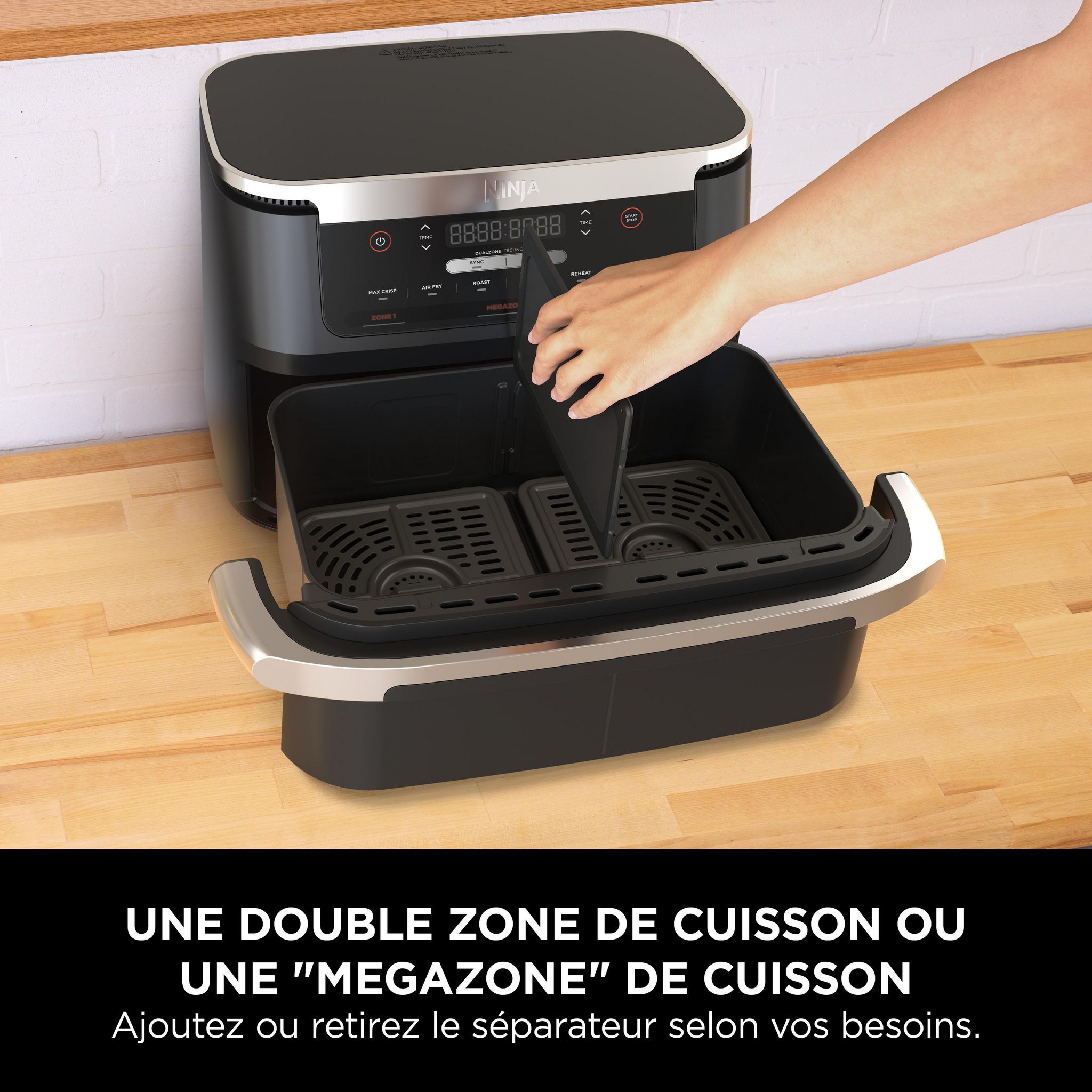 Voir la diapositive 3 : NINJA Friteuse sans huile à air chaud AF550EU - Noir