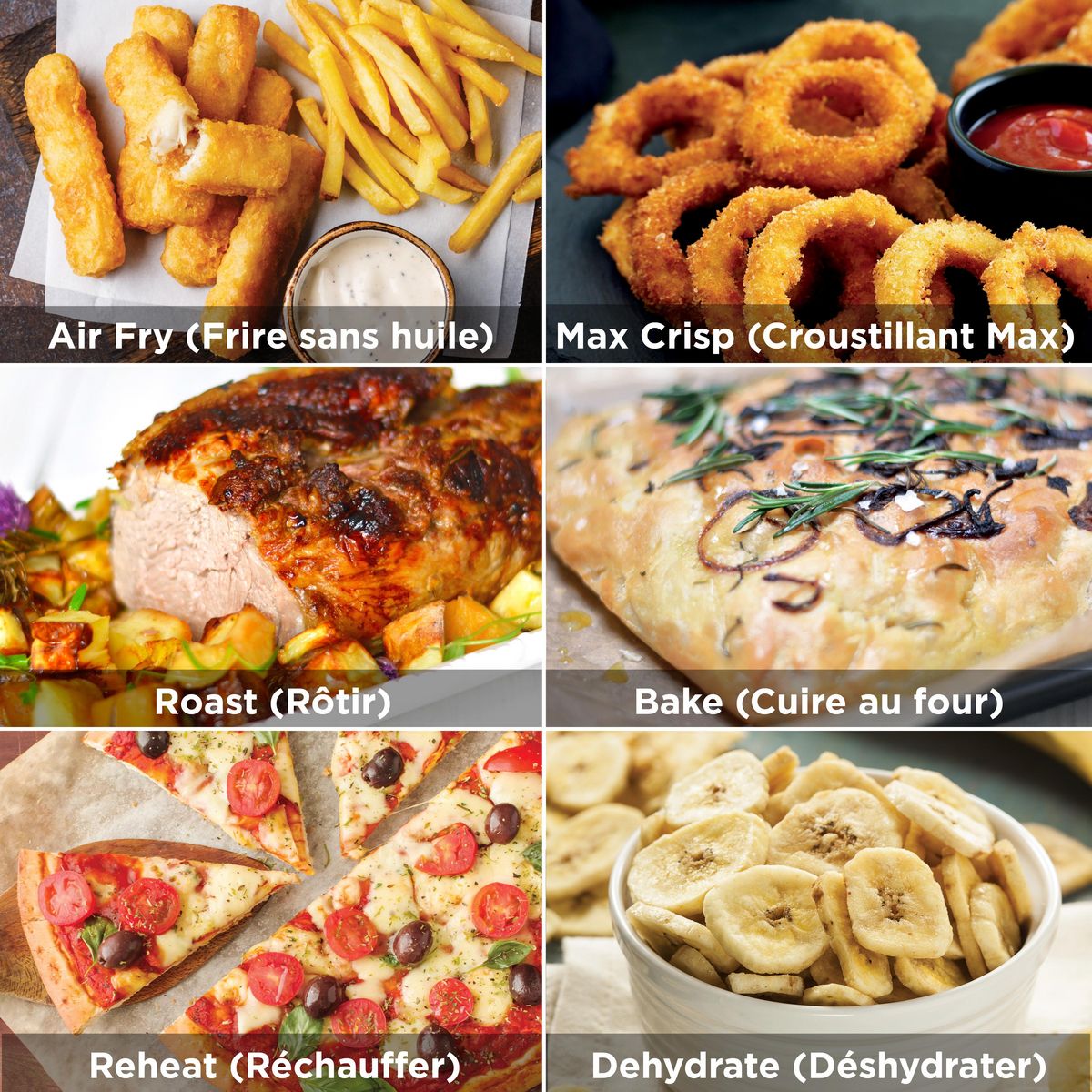 NINJA Friteuse sans huile à air chaud AF550EU - Noir