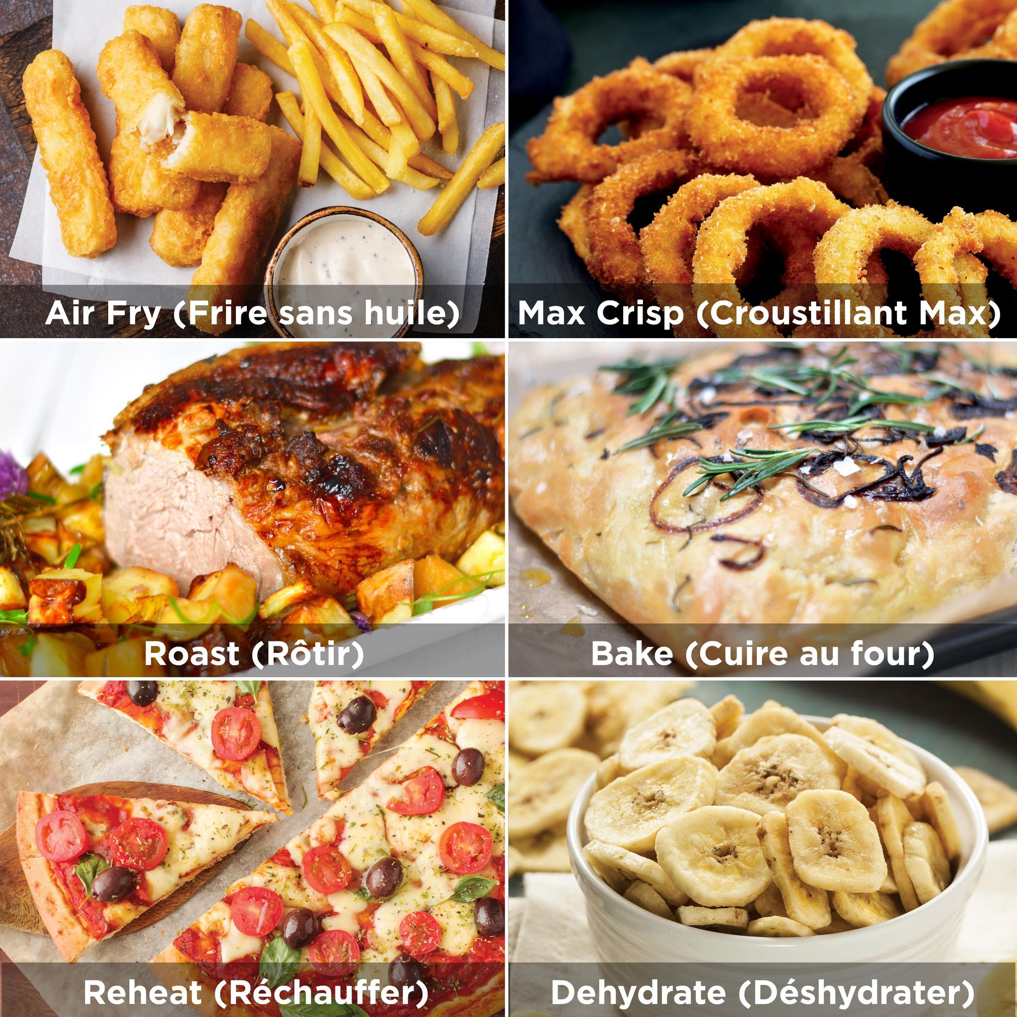 Voir la diapositive 4 : NINJA Friteuse sans huile à air chaud AF550EU - Noir