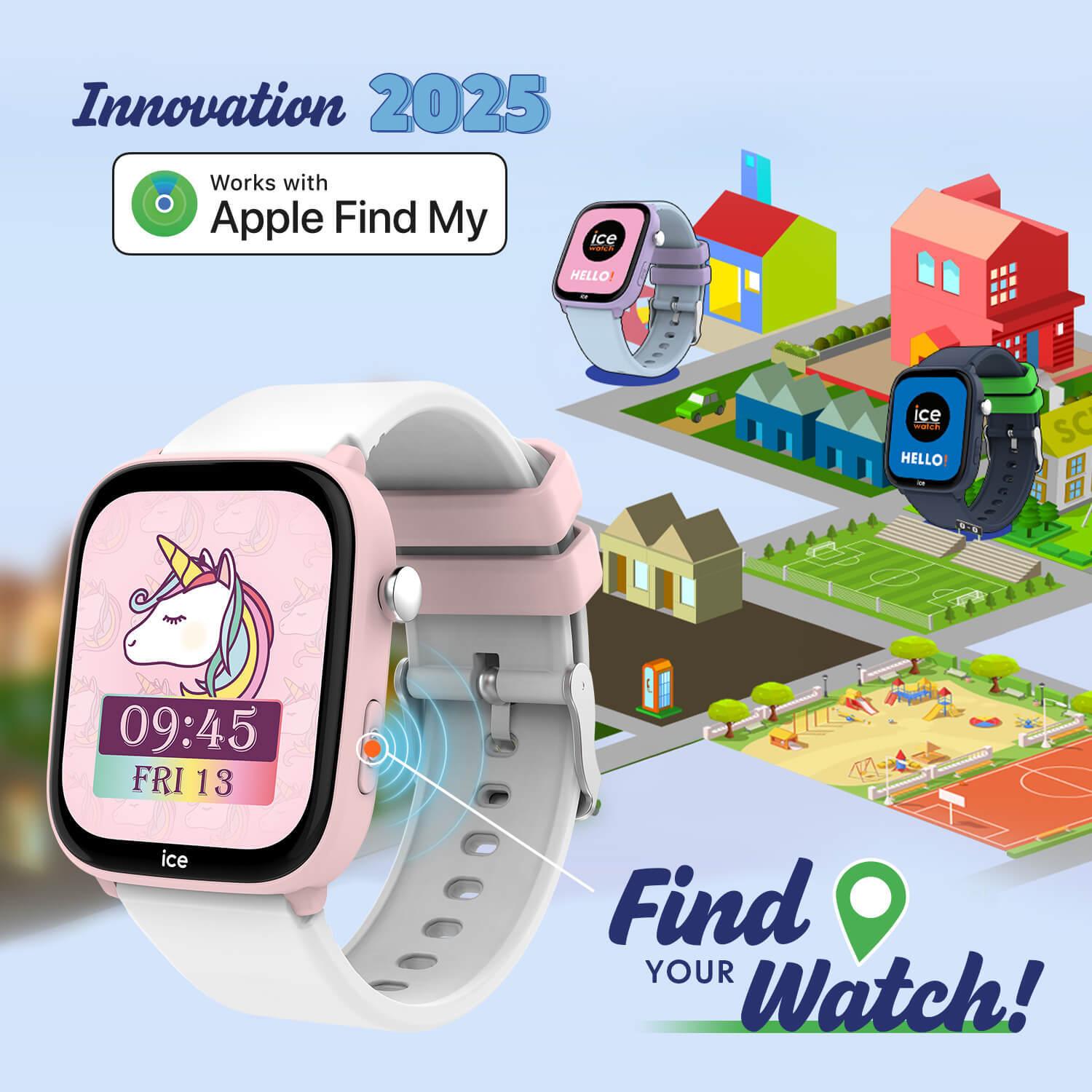 Voir la diapositive 6 : BIGBEN Montre Connectée Ice Smart Junior 3.0 FindMy - Rose