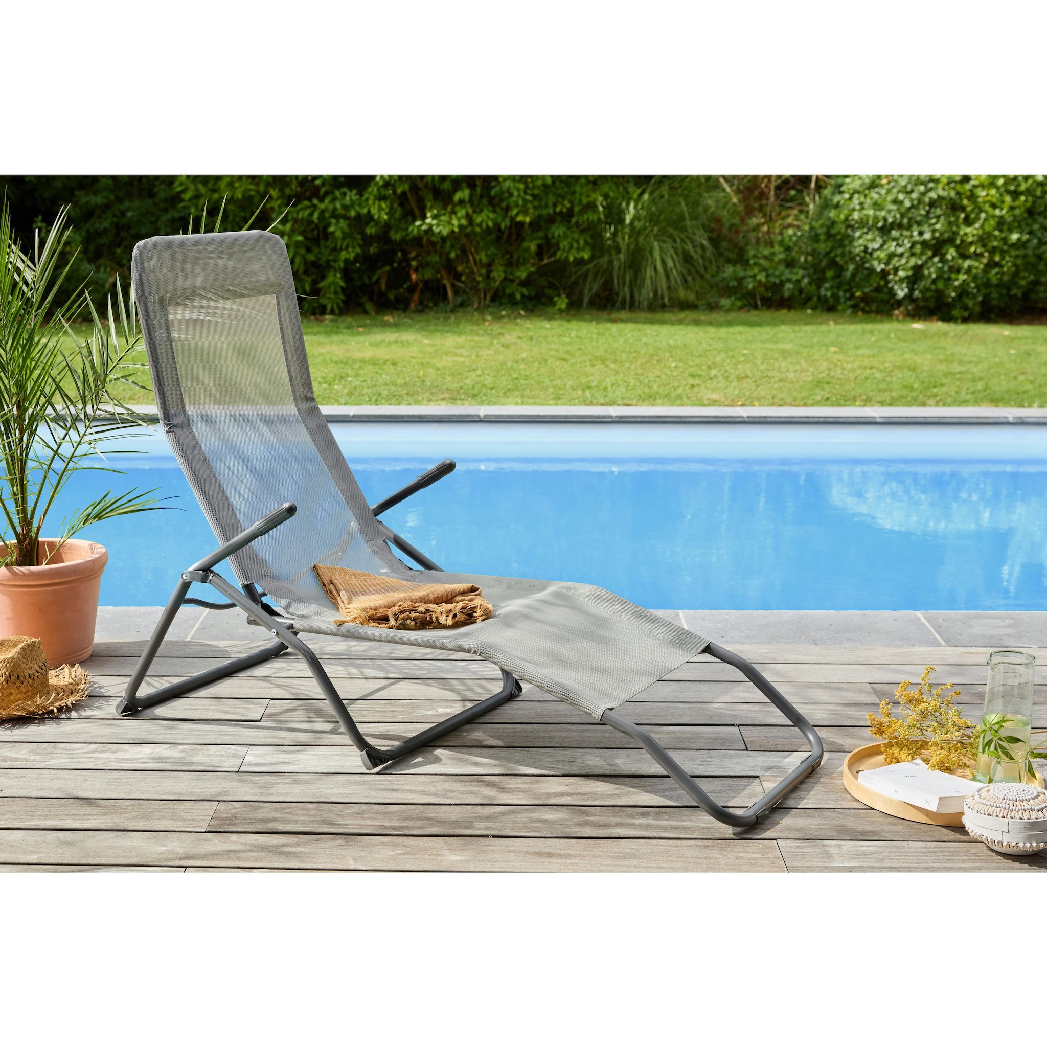 GARDENSTAR Bain de soleil Siesta kaki