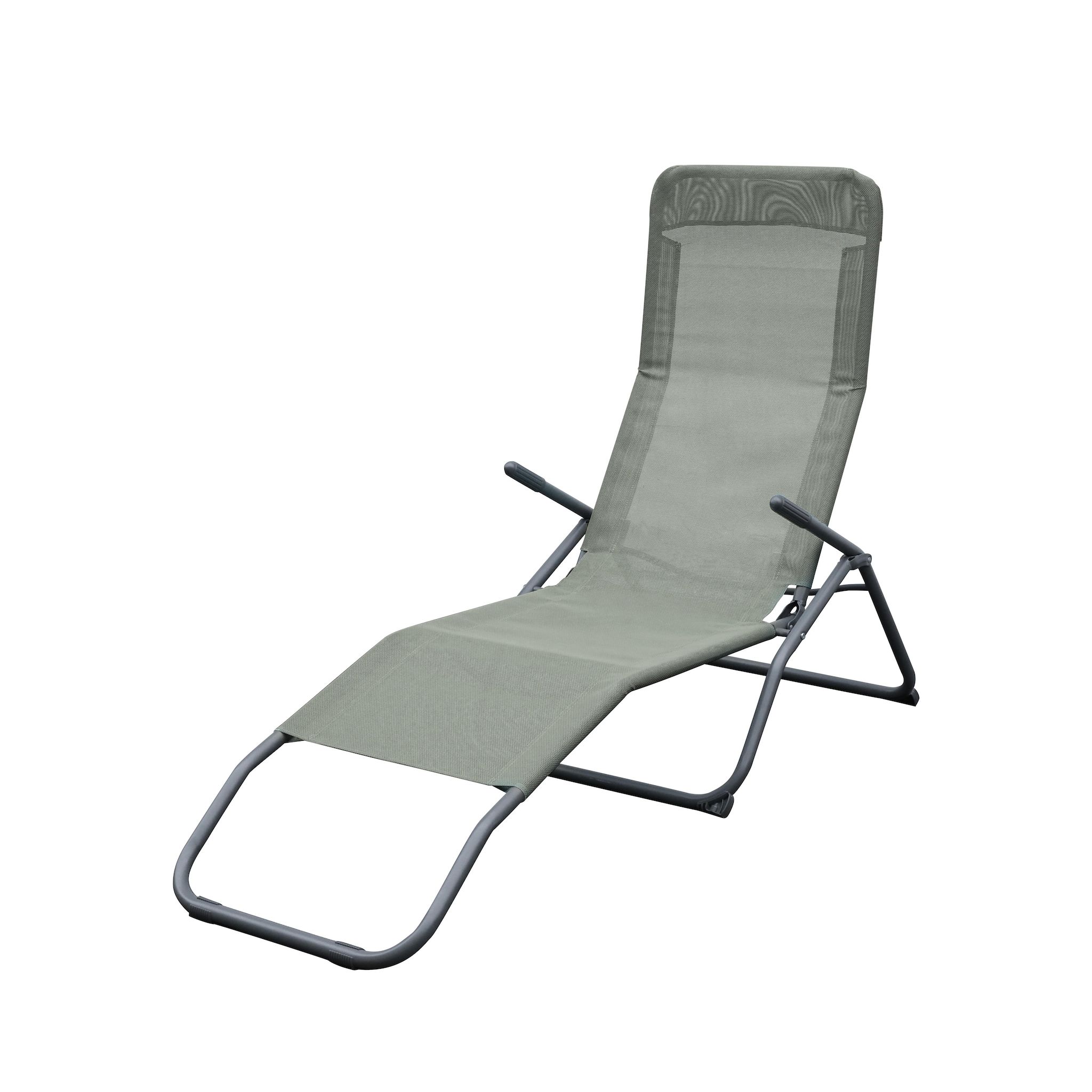 Voir la diapositive 2 : GARDENSTAR Bain de soleil Siesta kaki