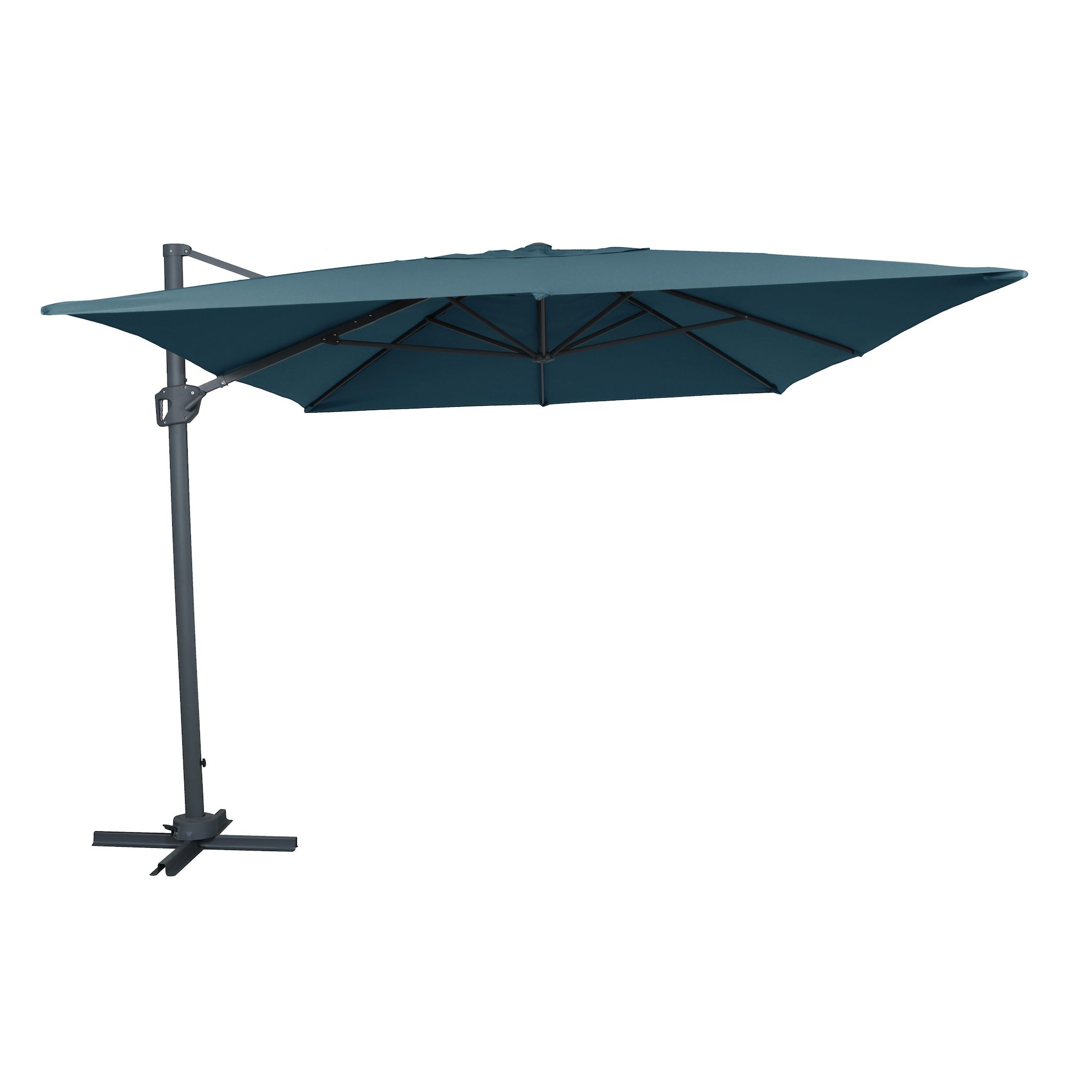 GARDENSTAR Parasol déporté 3x4 bleu