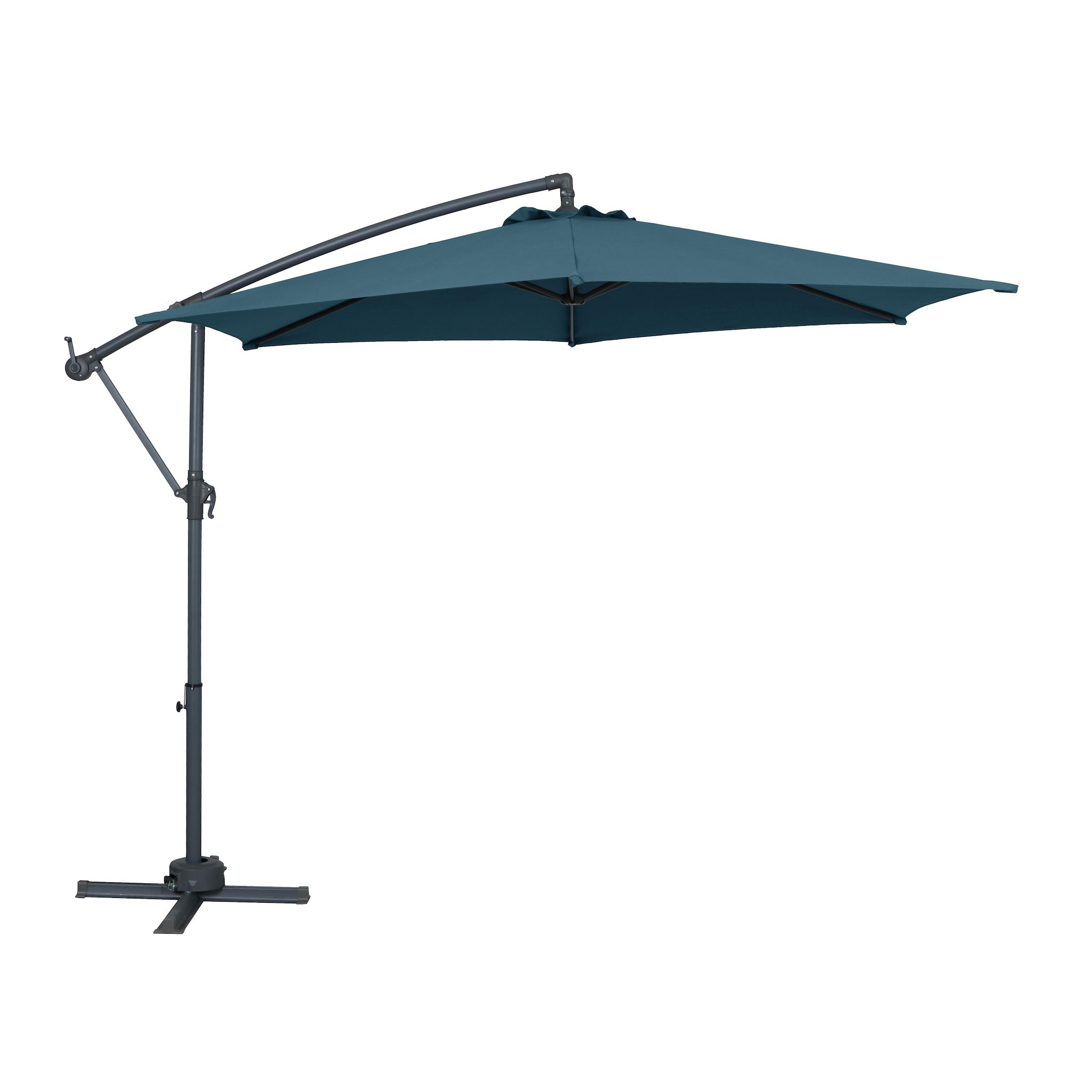 GARDENSTAR Parasol déporté diamètre 3m bleu 360