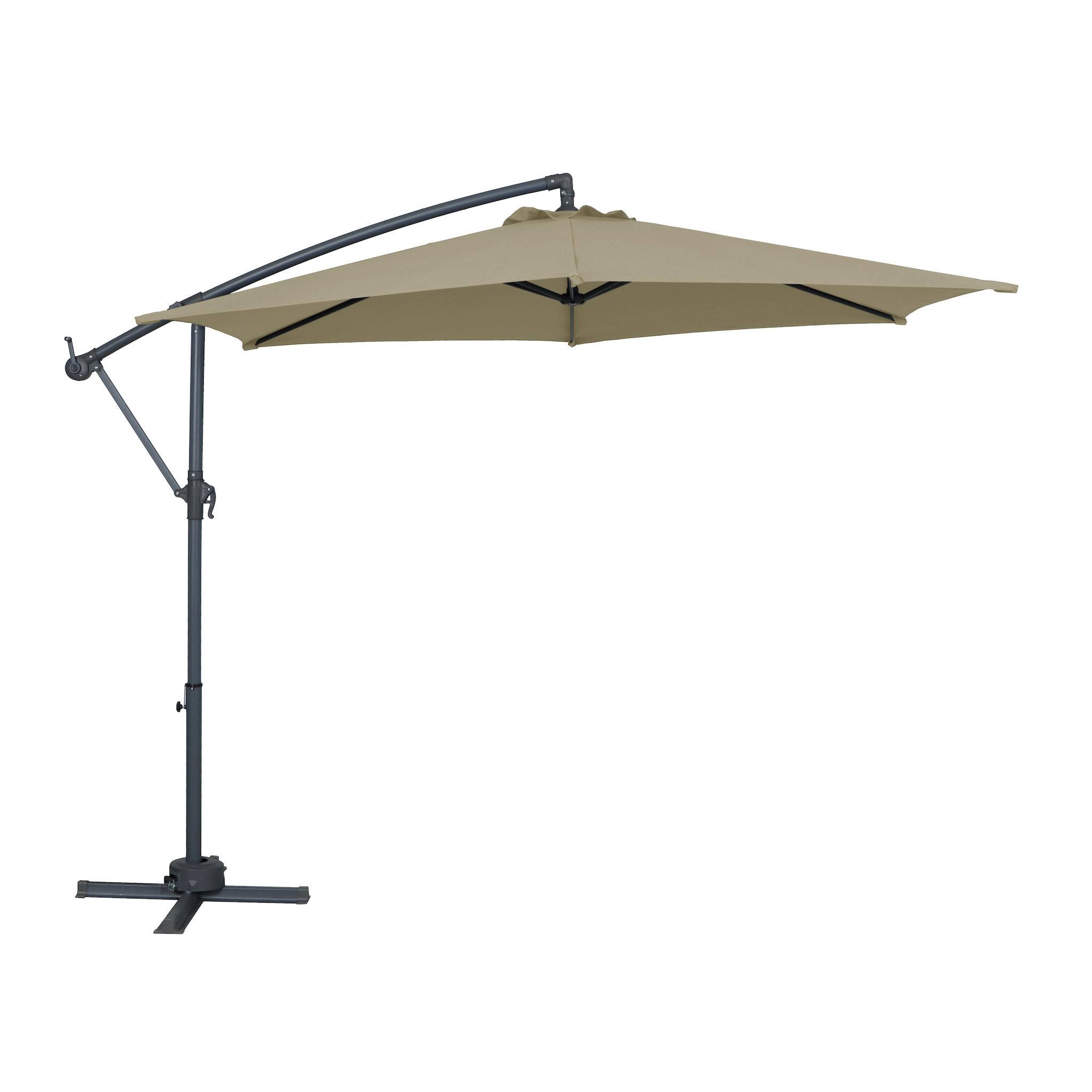 GARDENSTAR Parasol diam. 3m crème 360