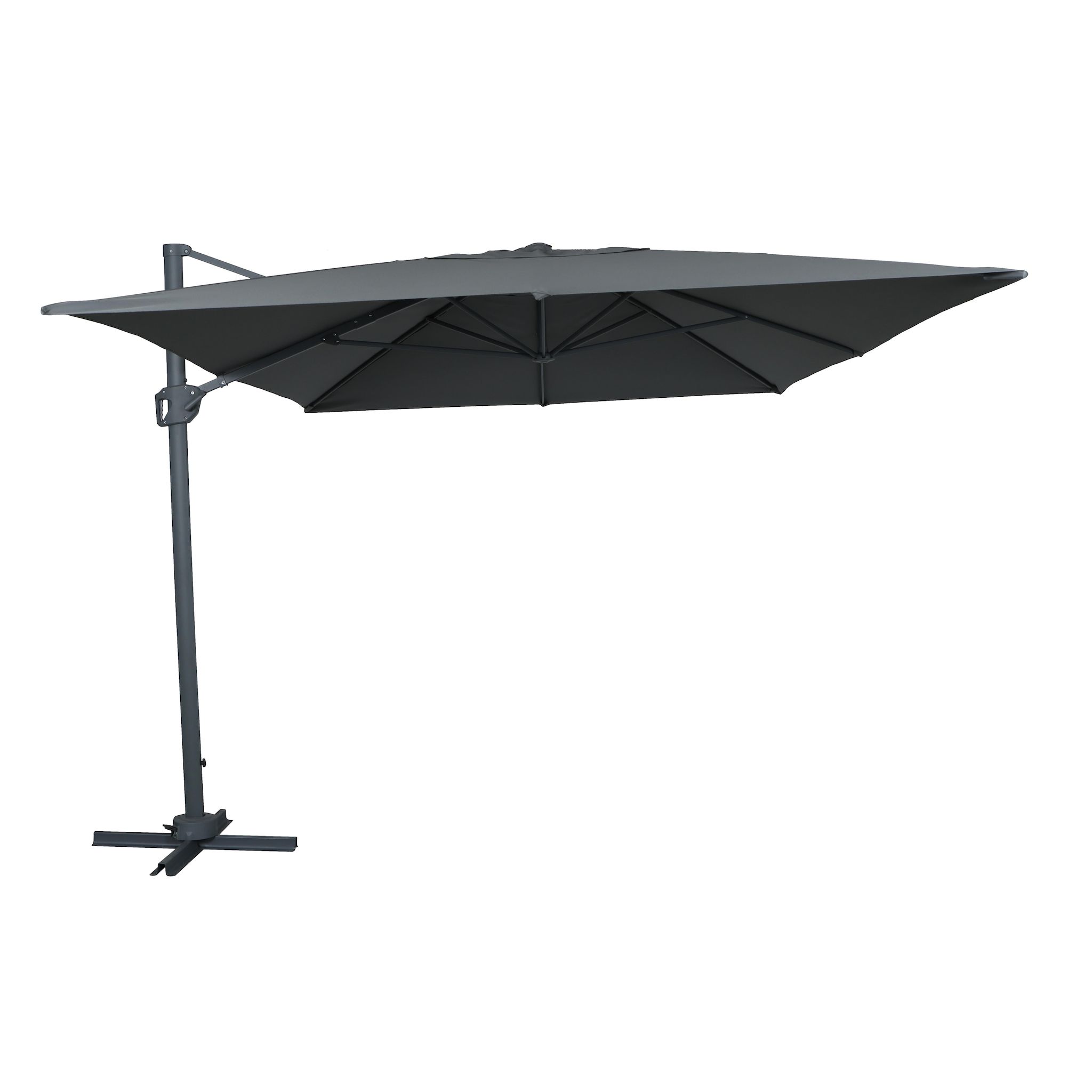 GARDENSTAR Parasol déporté 3x4 gris