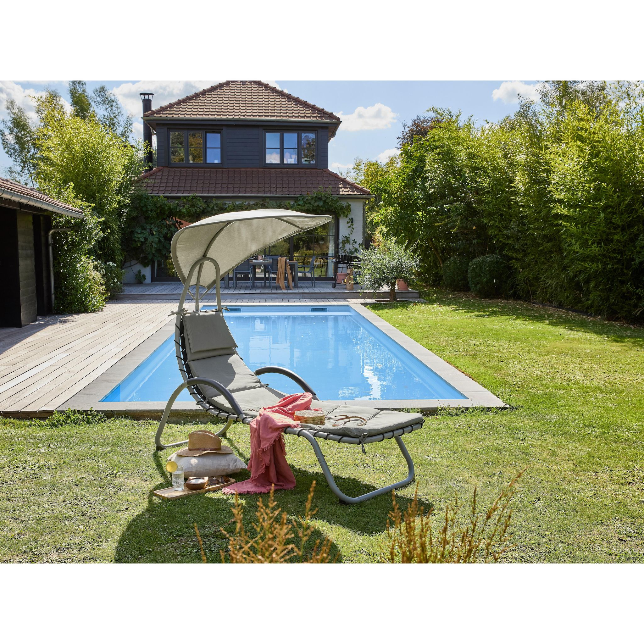 GARDENSTAR Bain de soleil loveuse à ombrelle