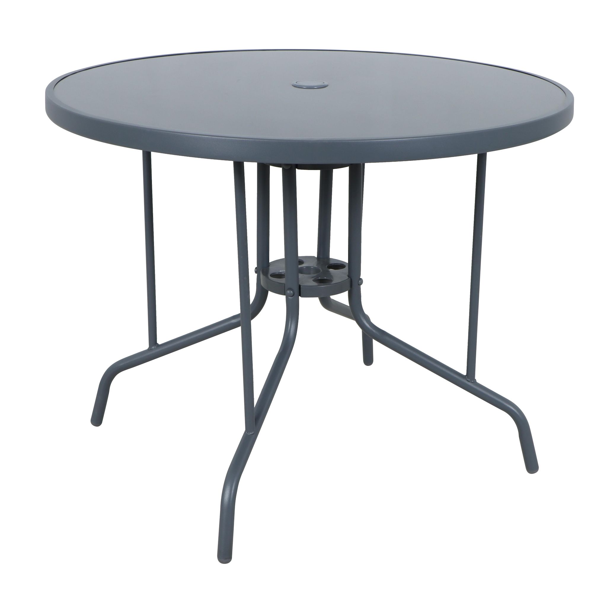 GARDENSTAR Table bistro acier d90cm