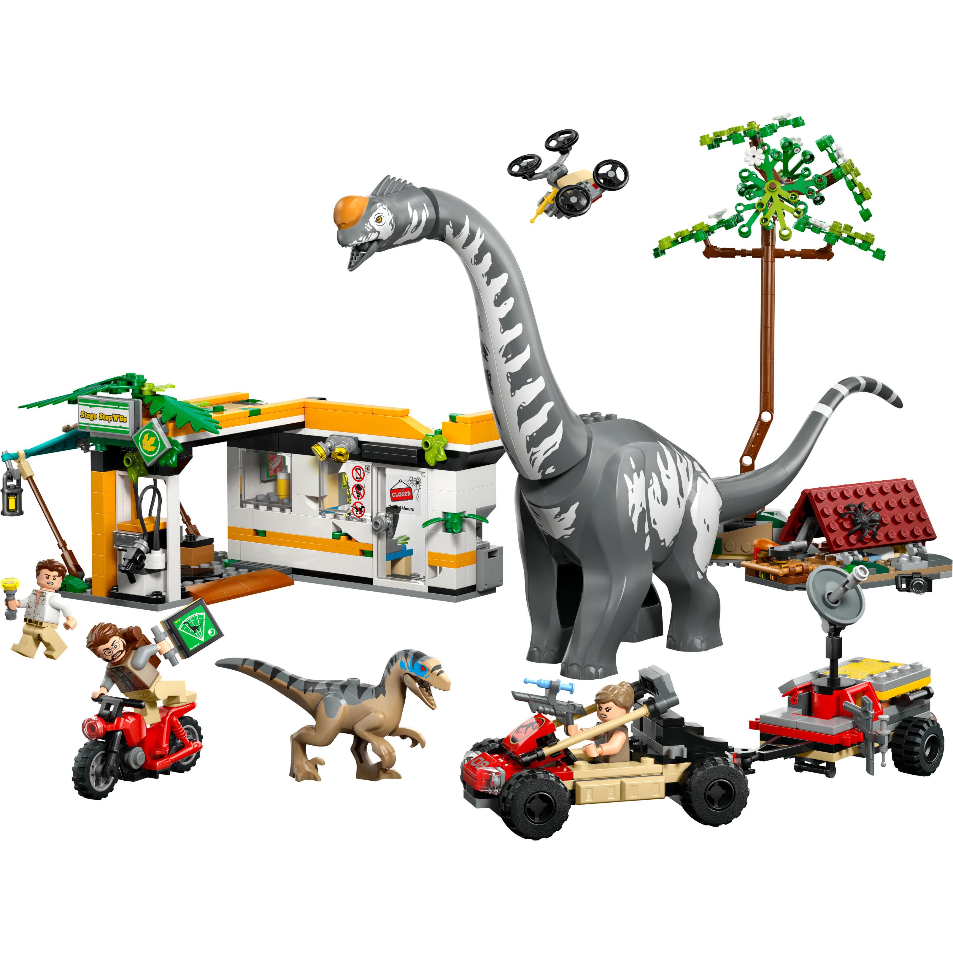 Voir la diapositive 2 : LEGO Jurassic World 76973 La Poursuite du Vélociraptor et du Titanosaure - Jeu dès 7 ans