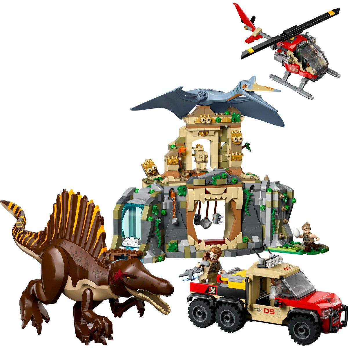 LEGO Jurassic World 76976 - Mission aérienne avec le Qpinosaure et le Quetzalcoatlus