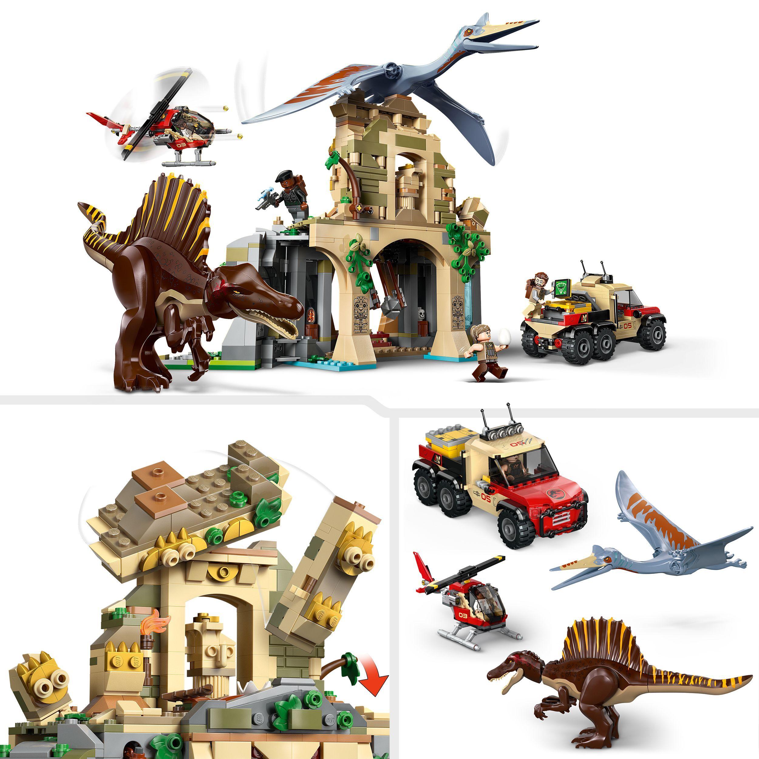 Voir la diapositive 4 : LEGO Jurassic World 76976 Mission Aérienne avec le Spinosaure et le Quetzalcoatlus - Jeu