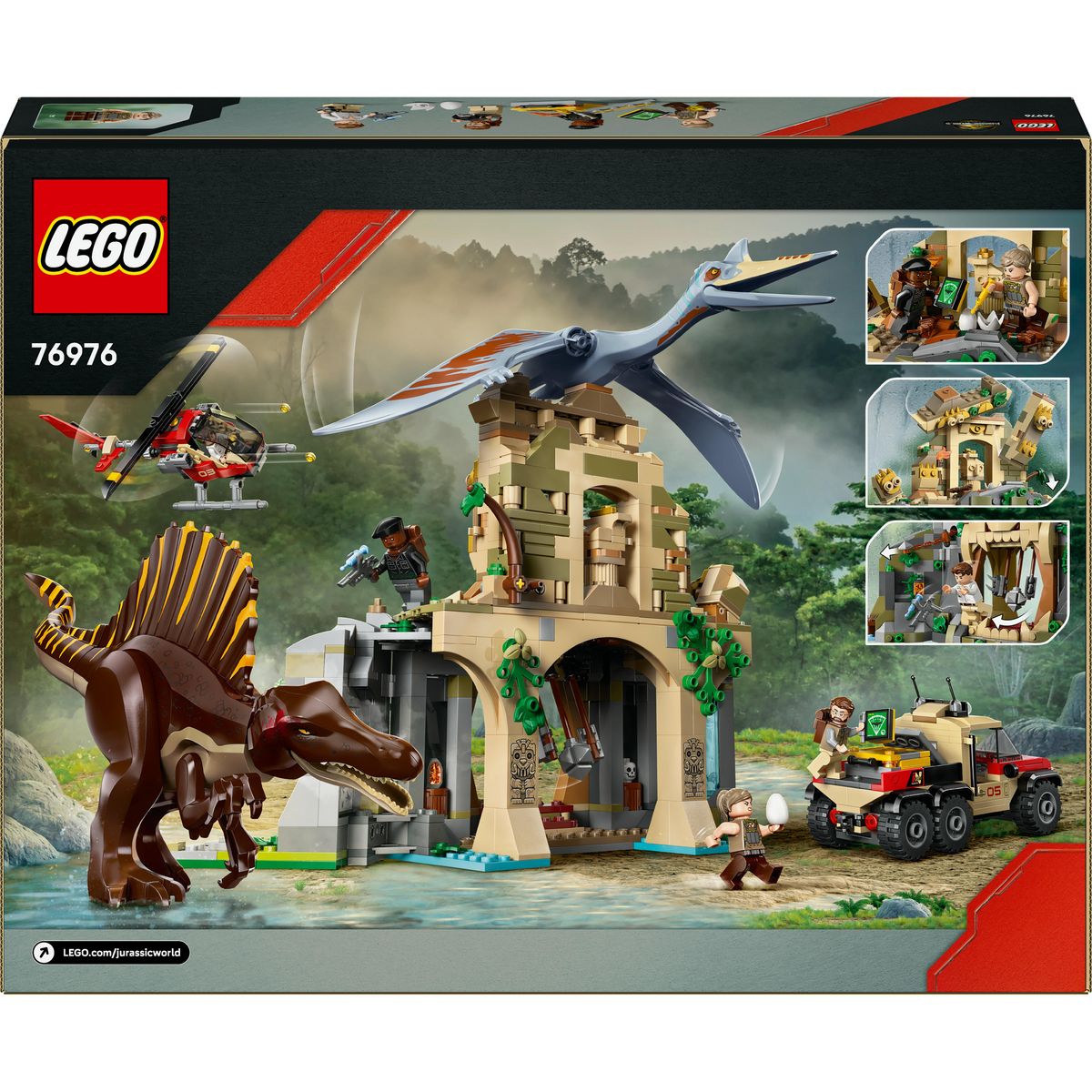 LEGO Jurassic World 76976 - Mission aérienne avec le Qpinosaure et le Quetzalcoatlus