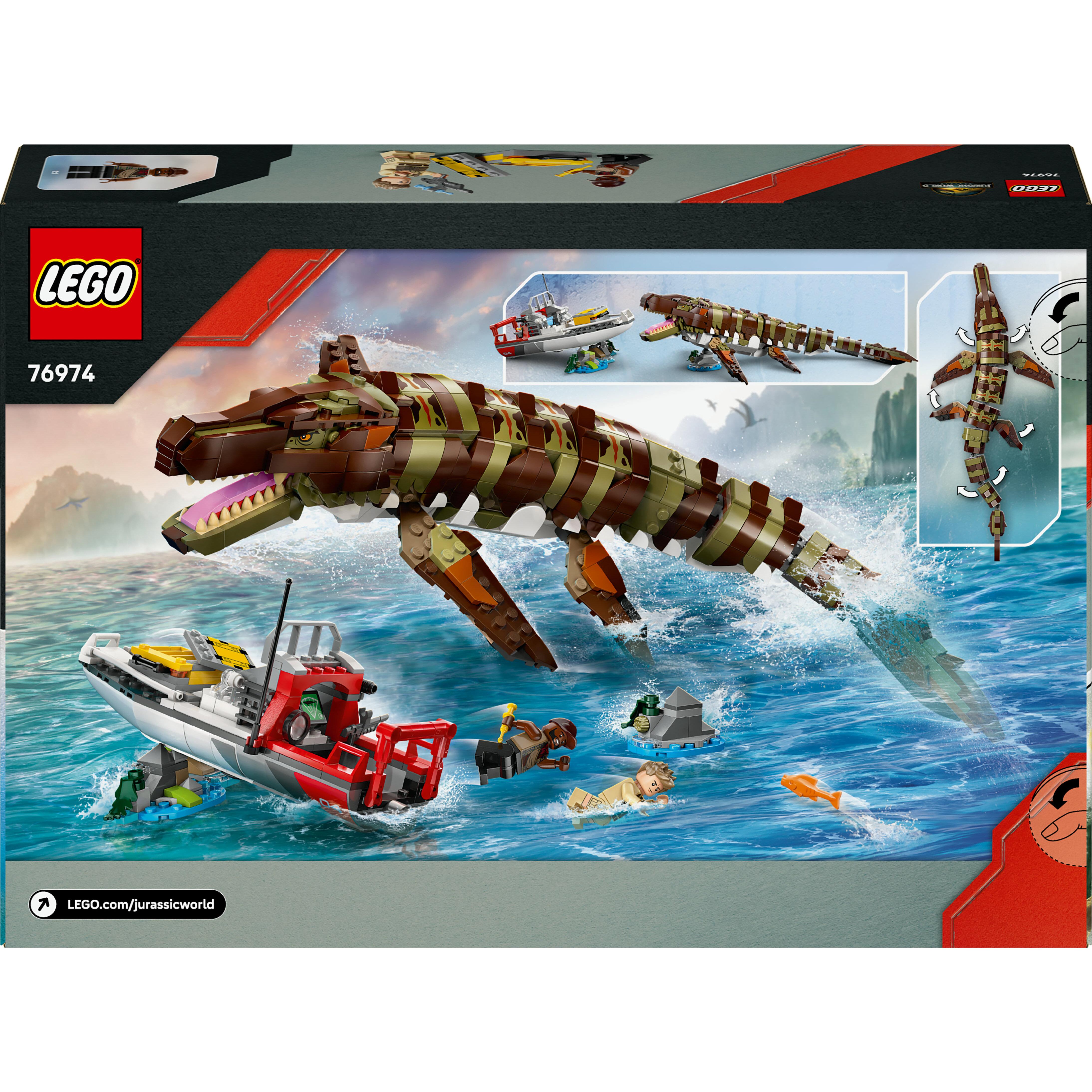 Voir la diapositive 8 : LEGO Jurassic World 76974 Le Bateau en Mission et le Mosasaure en Briques - Jeu dès 9 ans