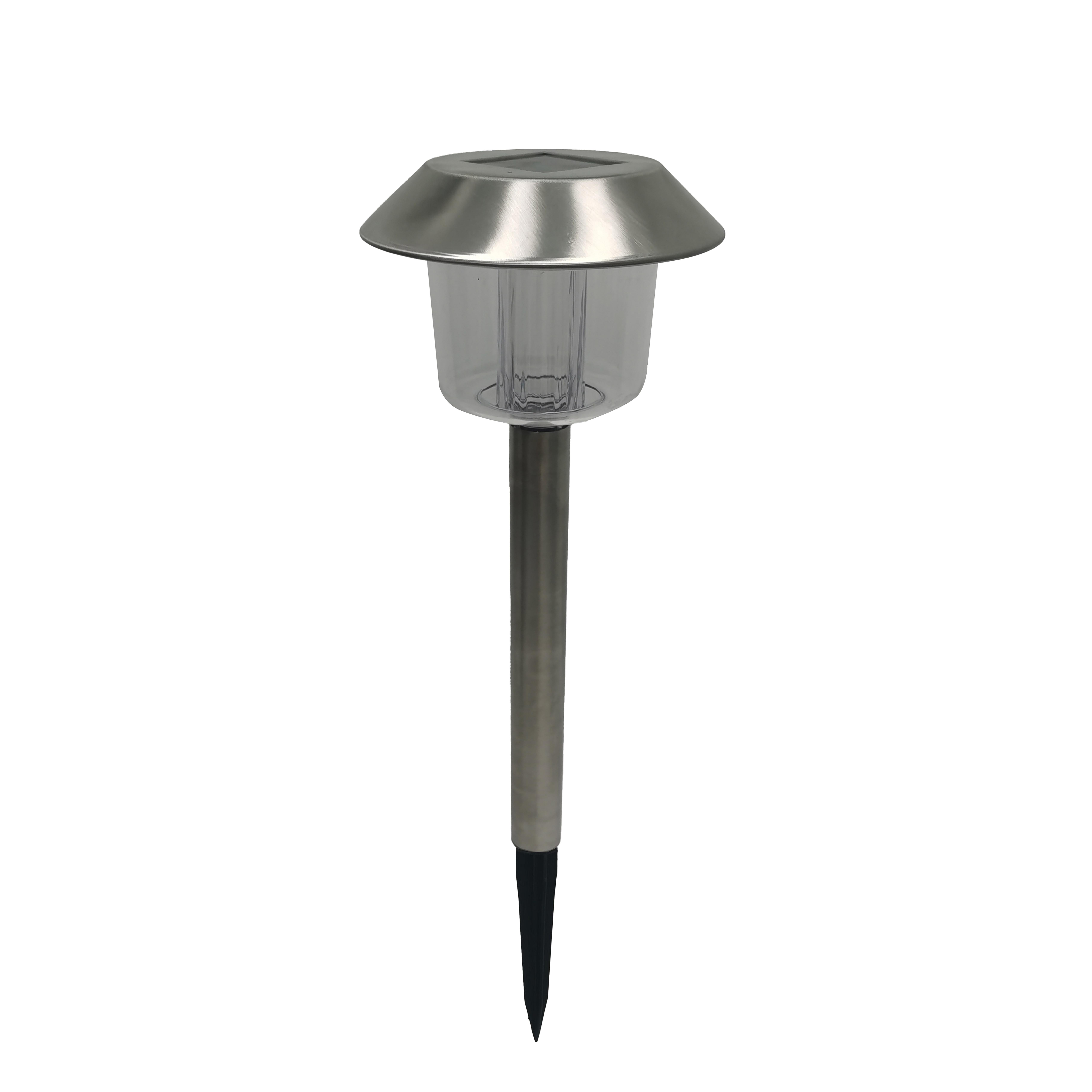 Voir la diapositive 2 : GARDENSTAR Borne solaire inox h41 cm