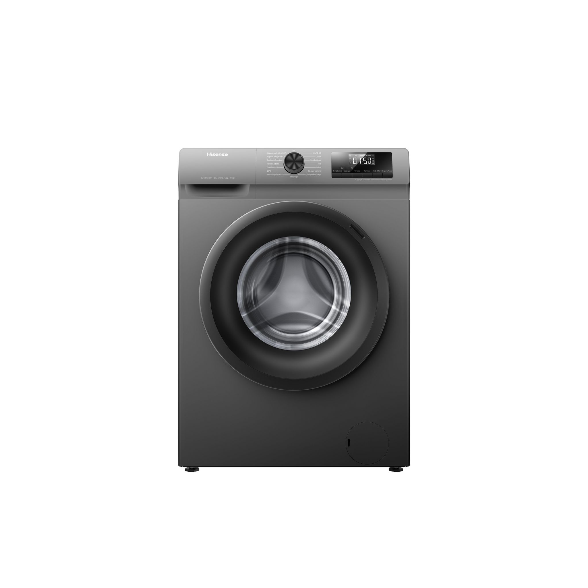 Voir la diapositive 1 : HISENSE Lave linge hublot WF3Q9041BT, 9 kg, 1400 T/min, A