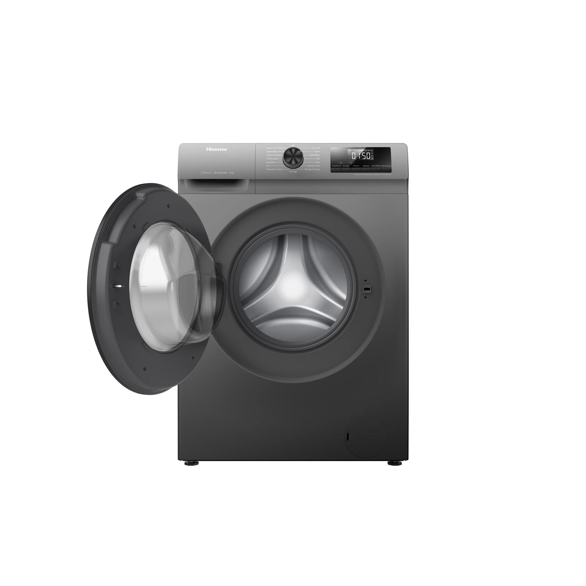 Voir la diapositive 3 : HISENSE Lave linge hublot WF3Q9041BT, 9 kg, 1400 T/min, A