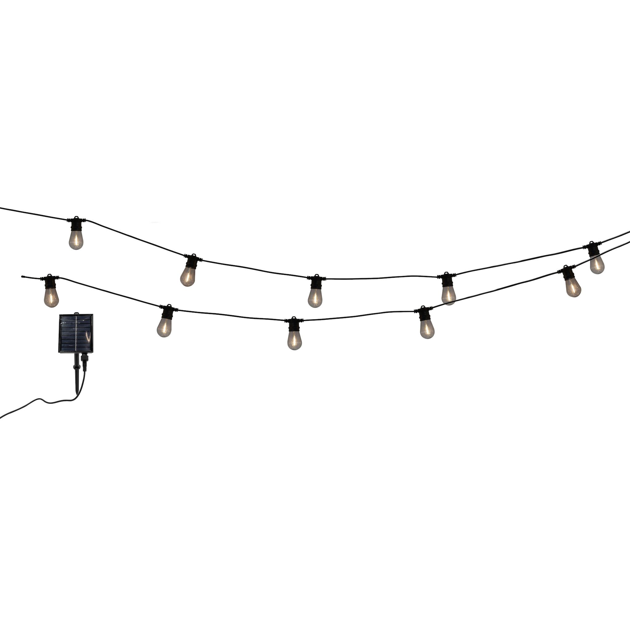 Voir la diapositive 2 : GARDENSTAR Guirlande solaire bc ch 6,6m