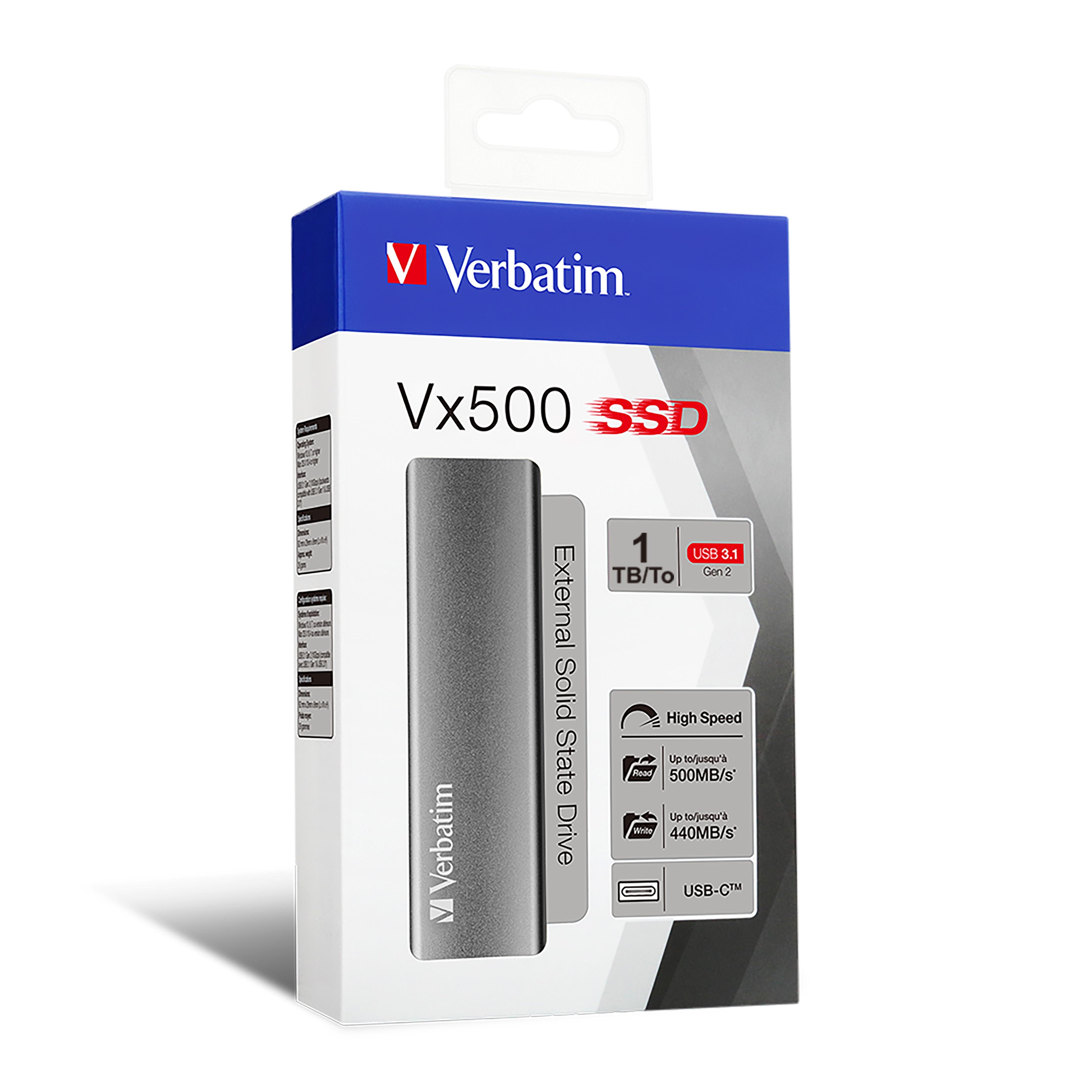 Voir la diapositive 3 : VERBATIM Disque Dur Externe SSD VX500 1TO