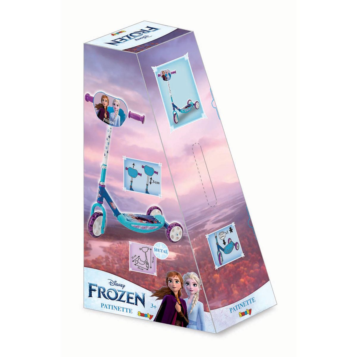 SMOBY Patinette 3 roues Reine des Neiges