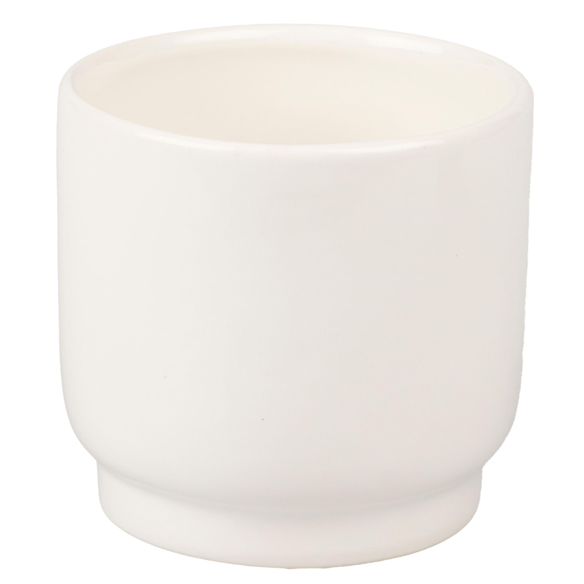GARDENSTAR Cache-pot ceram d13 cm blanc