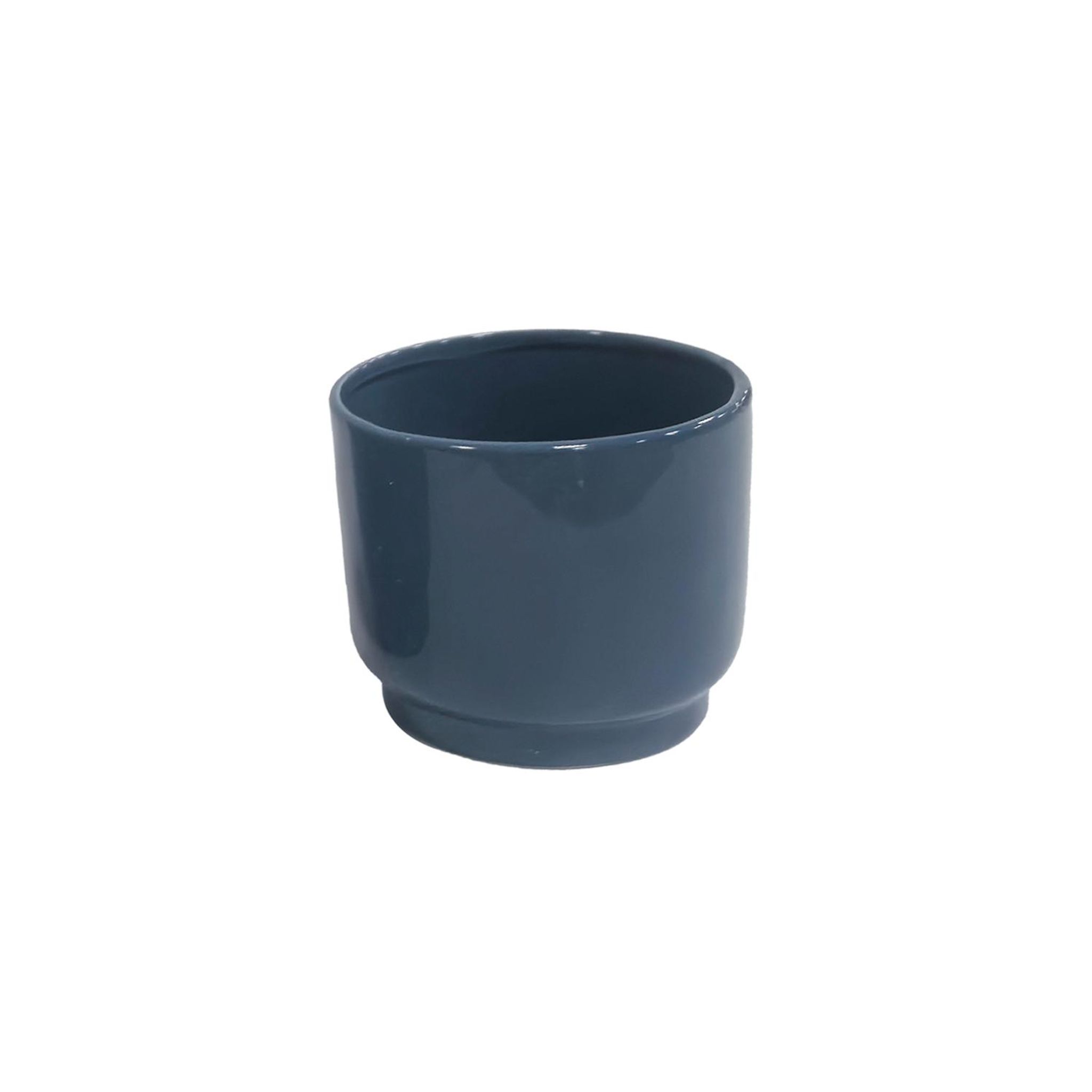 GARDENSTAR Cache-pot ceram d13 cm bleu
