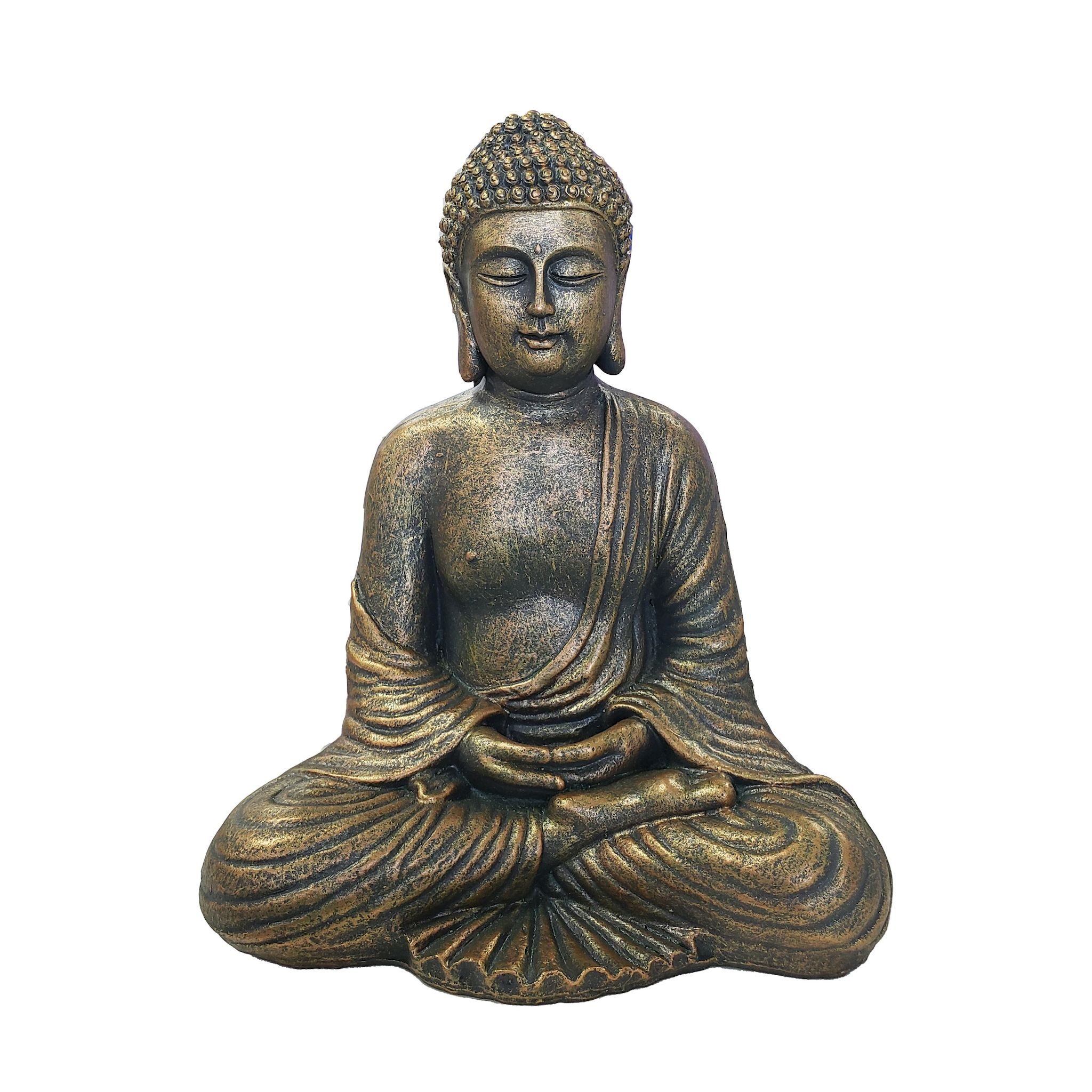 GARDENSTAR Buddha resine assis h29 cm