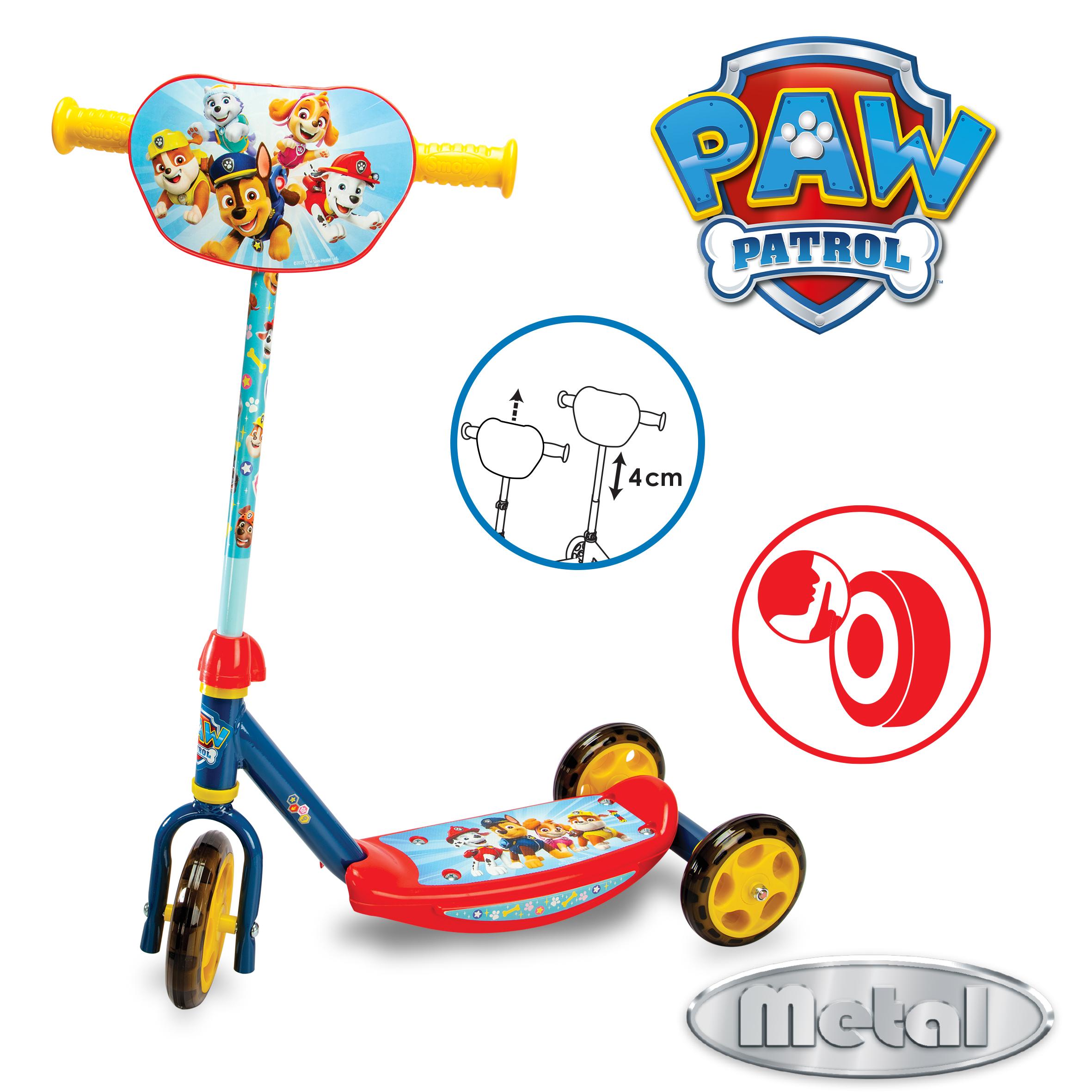 Voir la diapositive 2 : SMOBY Trottinette 3 roues Pat Patrouille