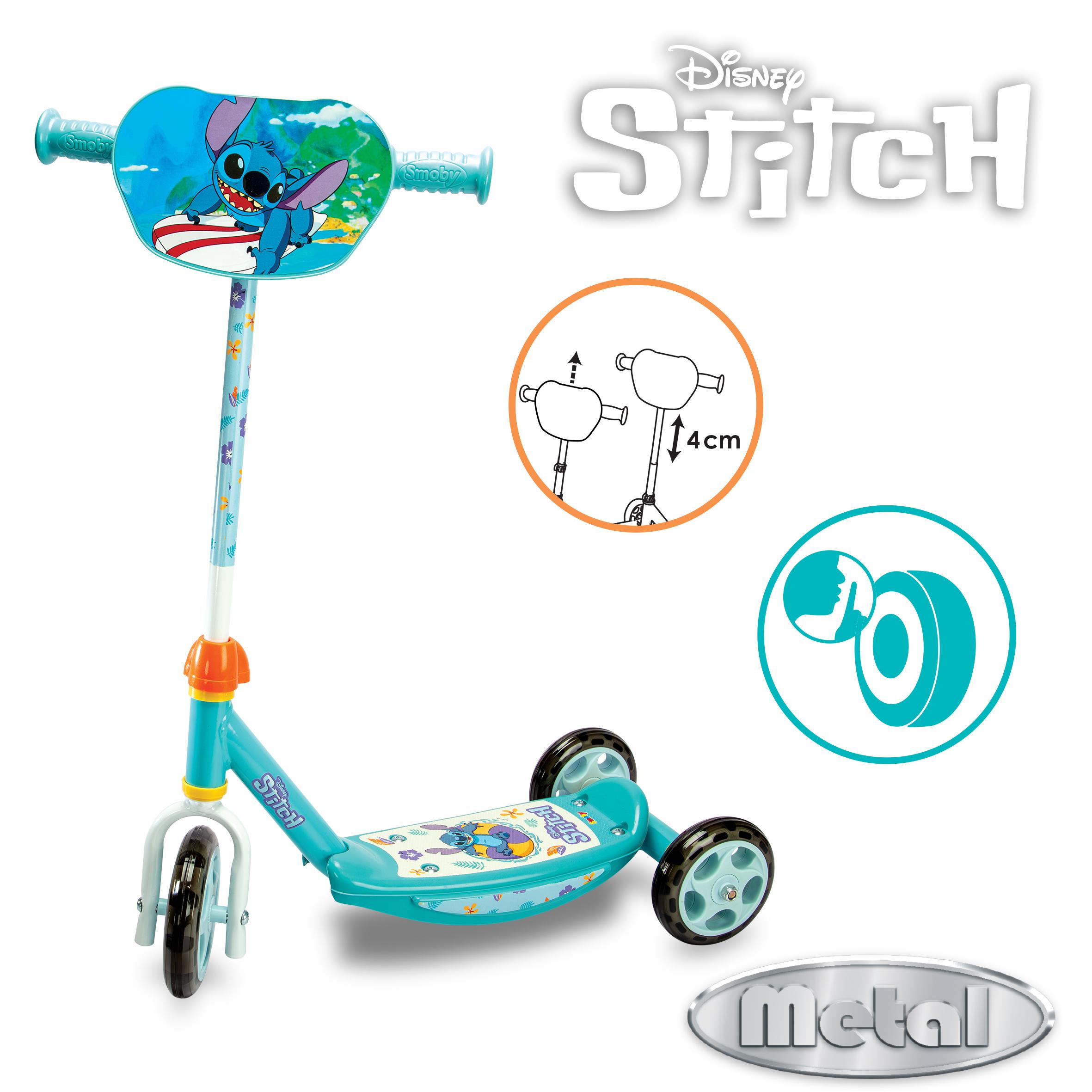 Voir la diapositive 2 : SMOBY Patinette 3 roues Stitch