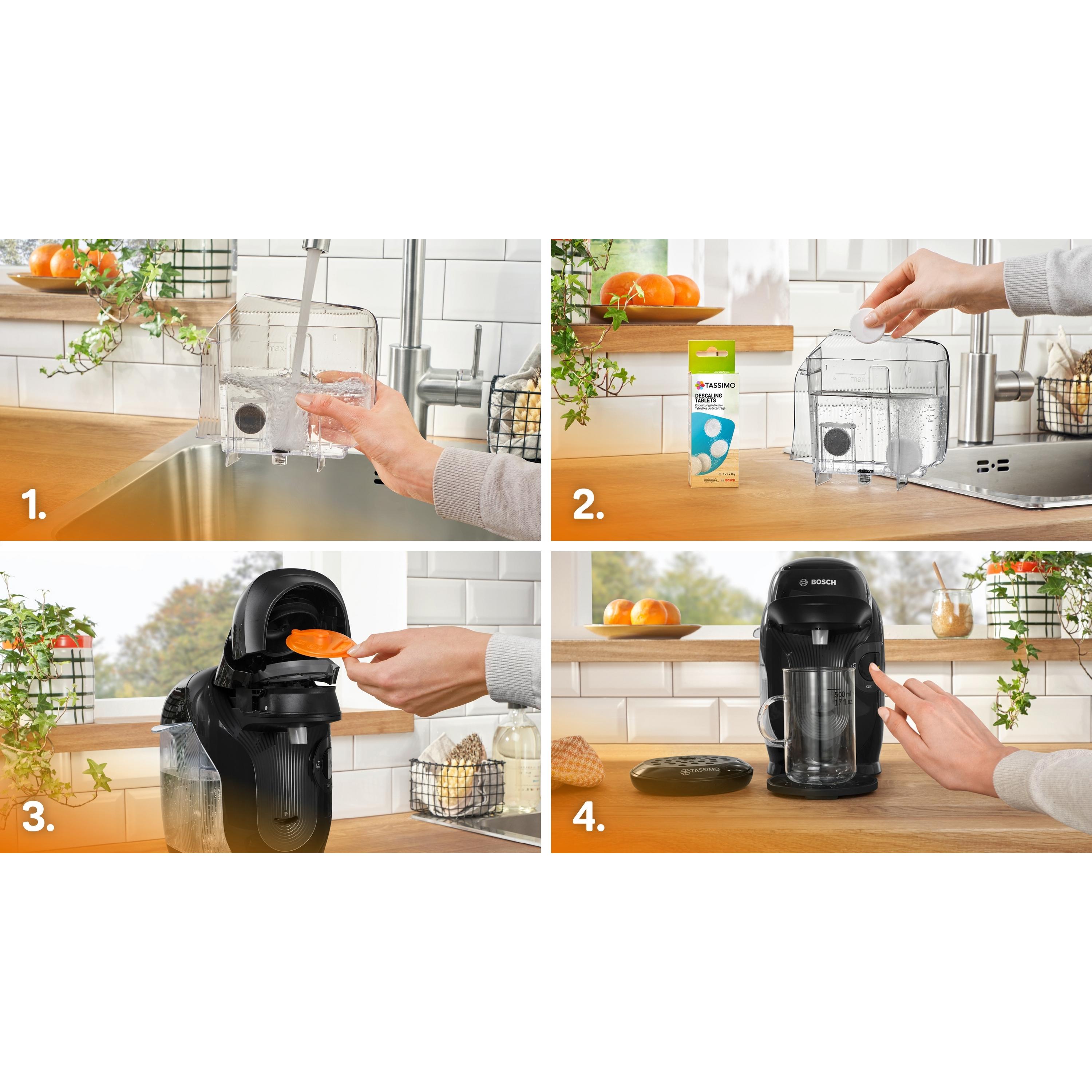 Voir la diapositive 3 : BOSCH Machine à café multi-boissons TAS112E - Noir