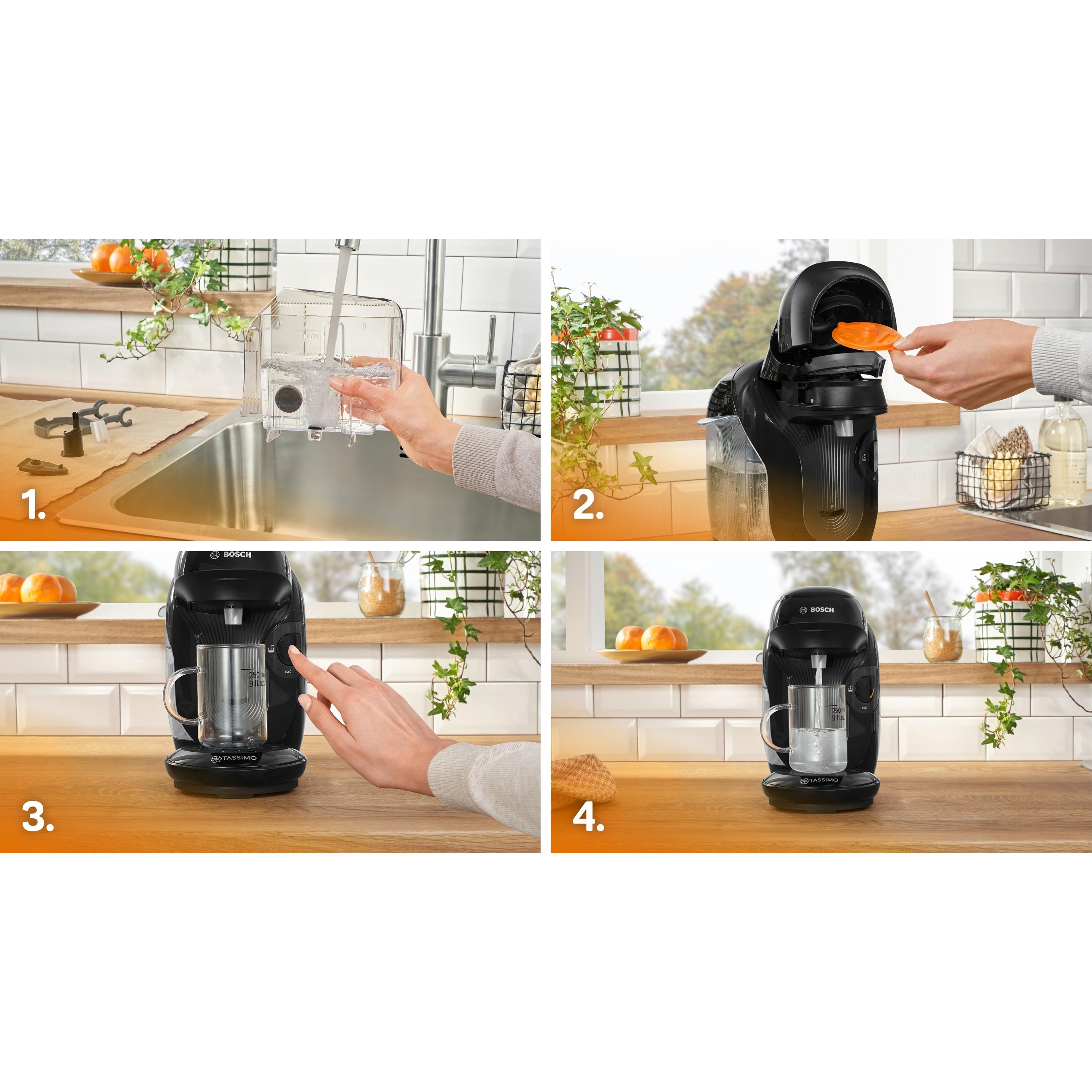Voir la diapositive 4 : BOSCH Machine à café multi-boissons TAS112E - Noir