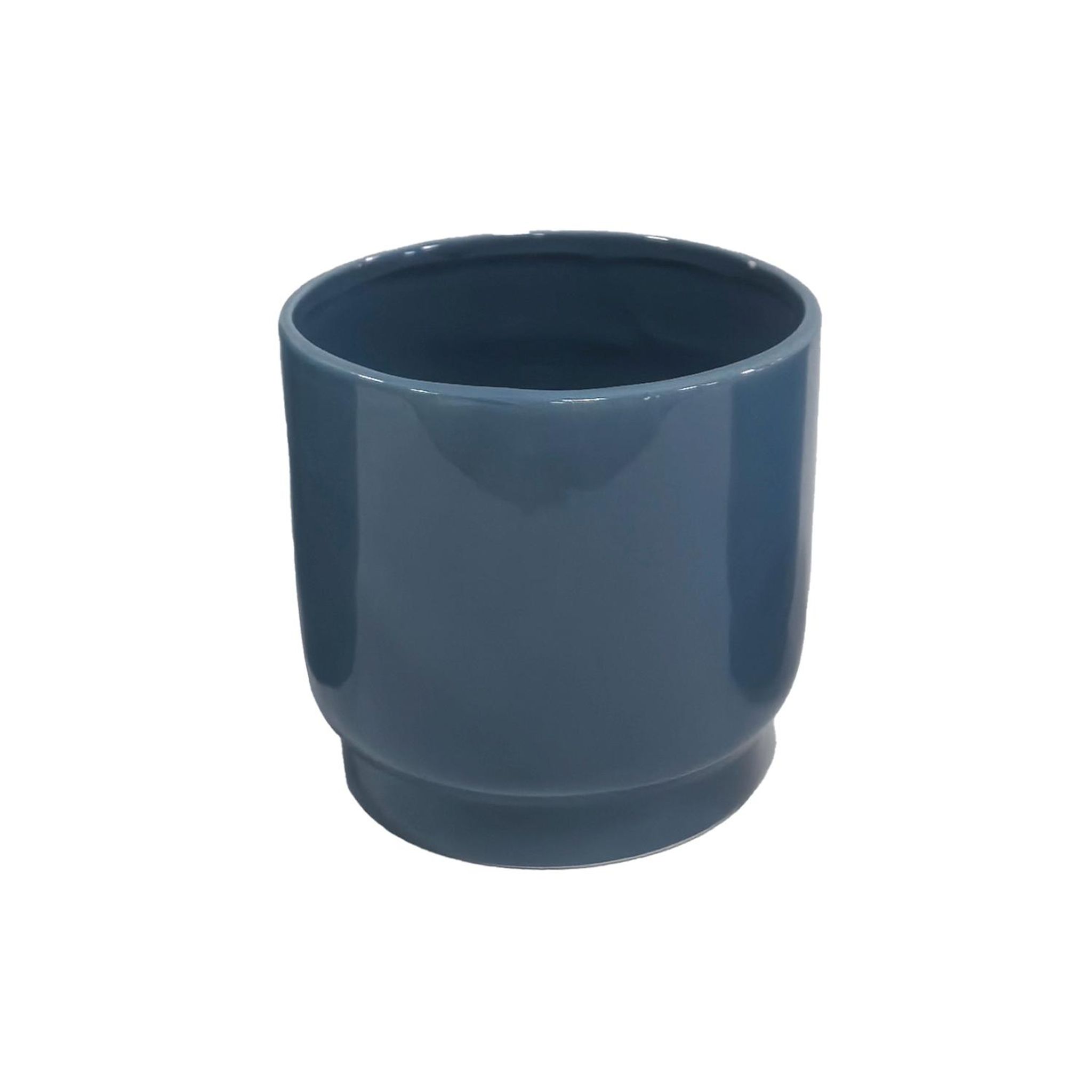 GARDENSTAR Cache-pot ceram d17 cm bleu